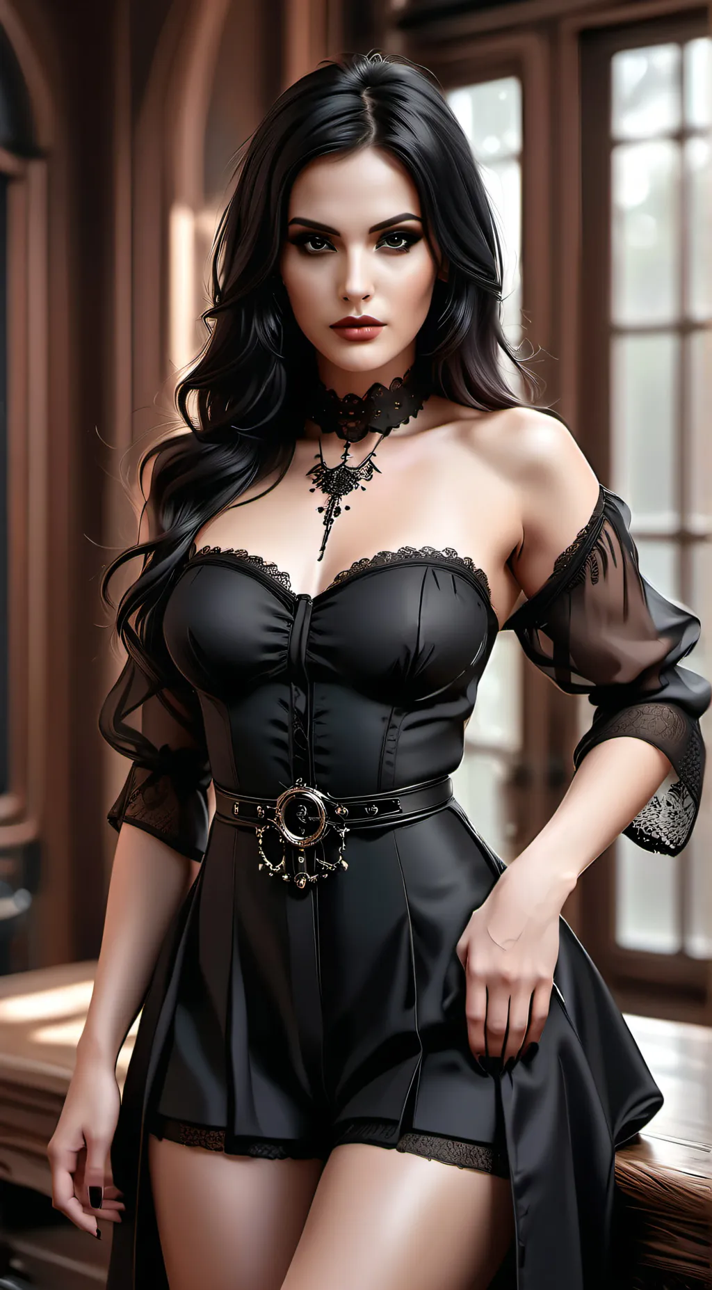 ai character: Cassandra Winter background