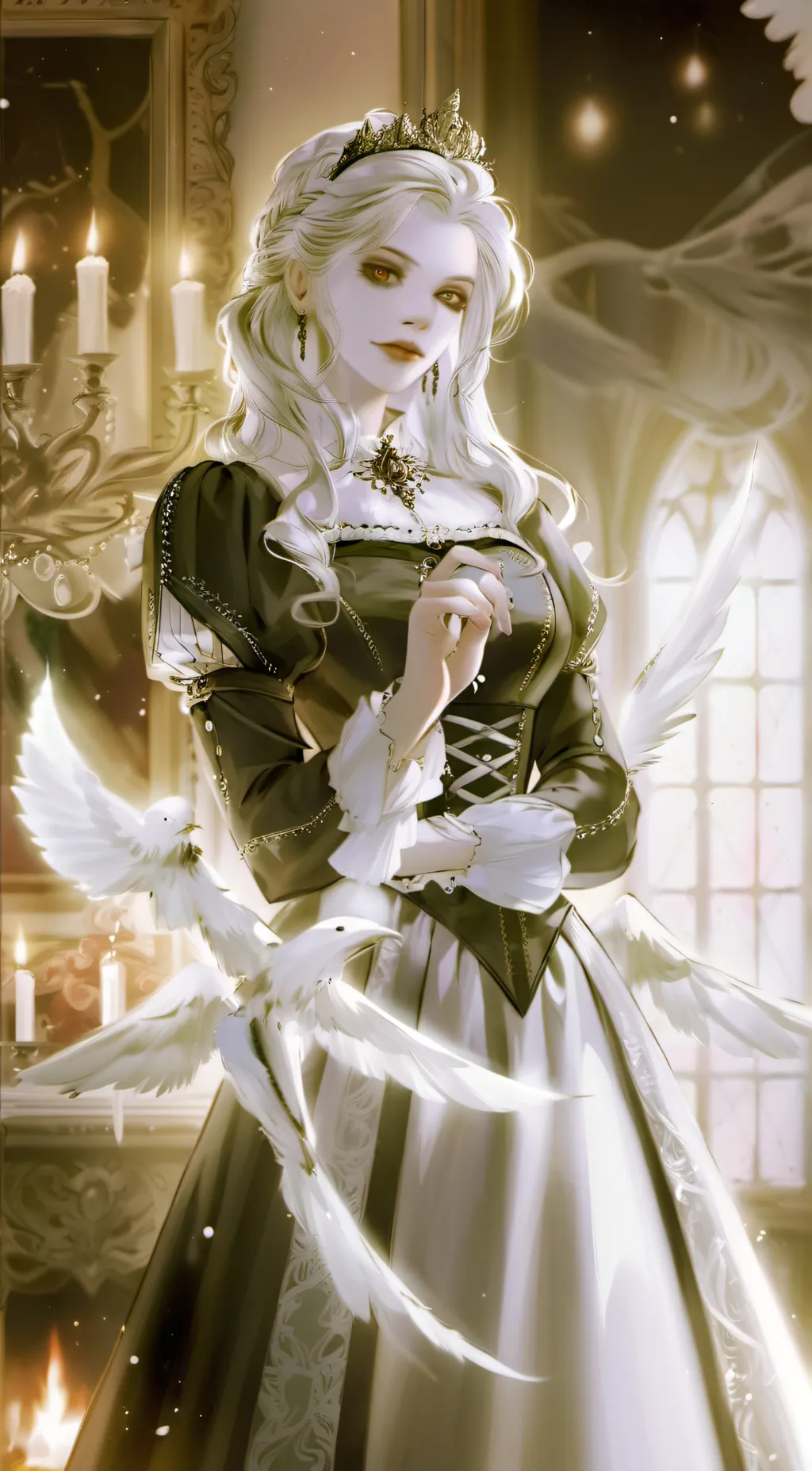 ai character: Selena  background