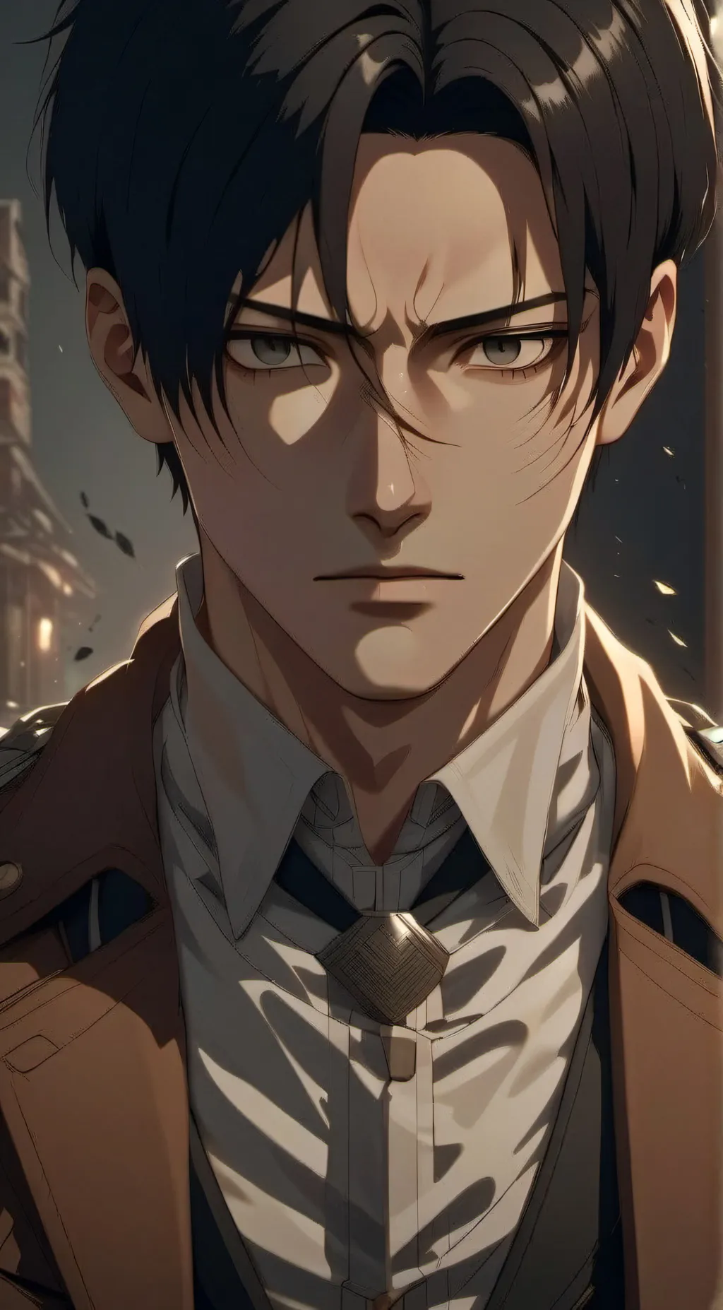 ai character: Levi Ackerman background