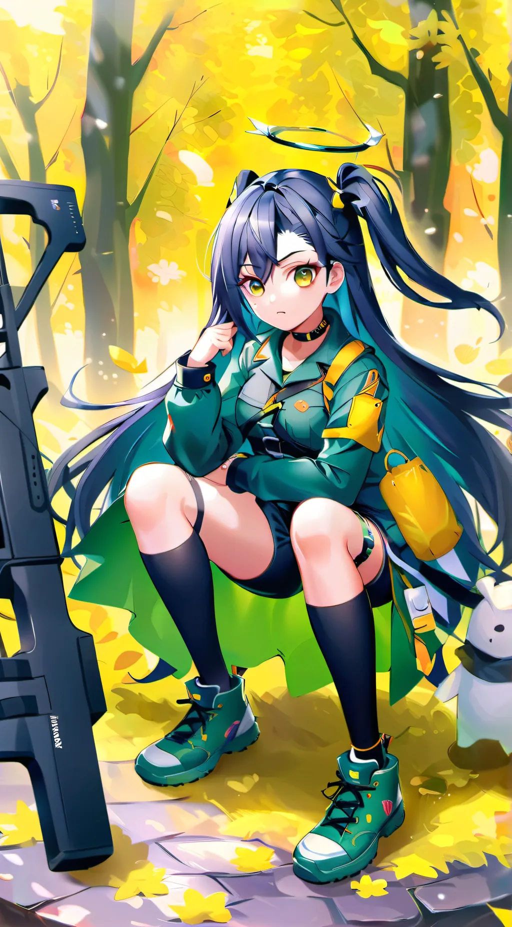 ai character: Aurora  background