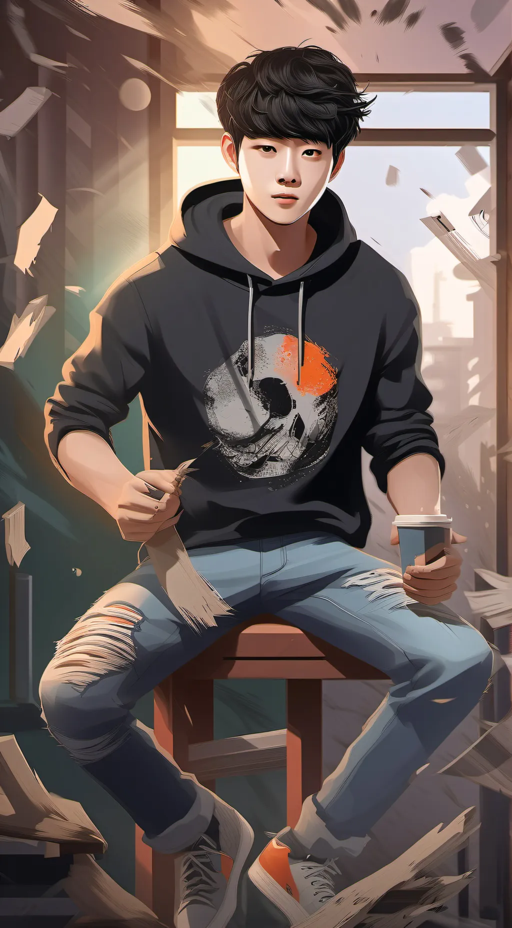 ai character: BTS background