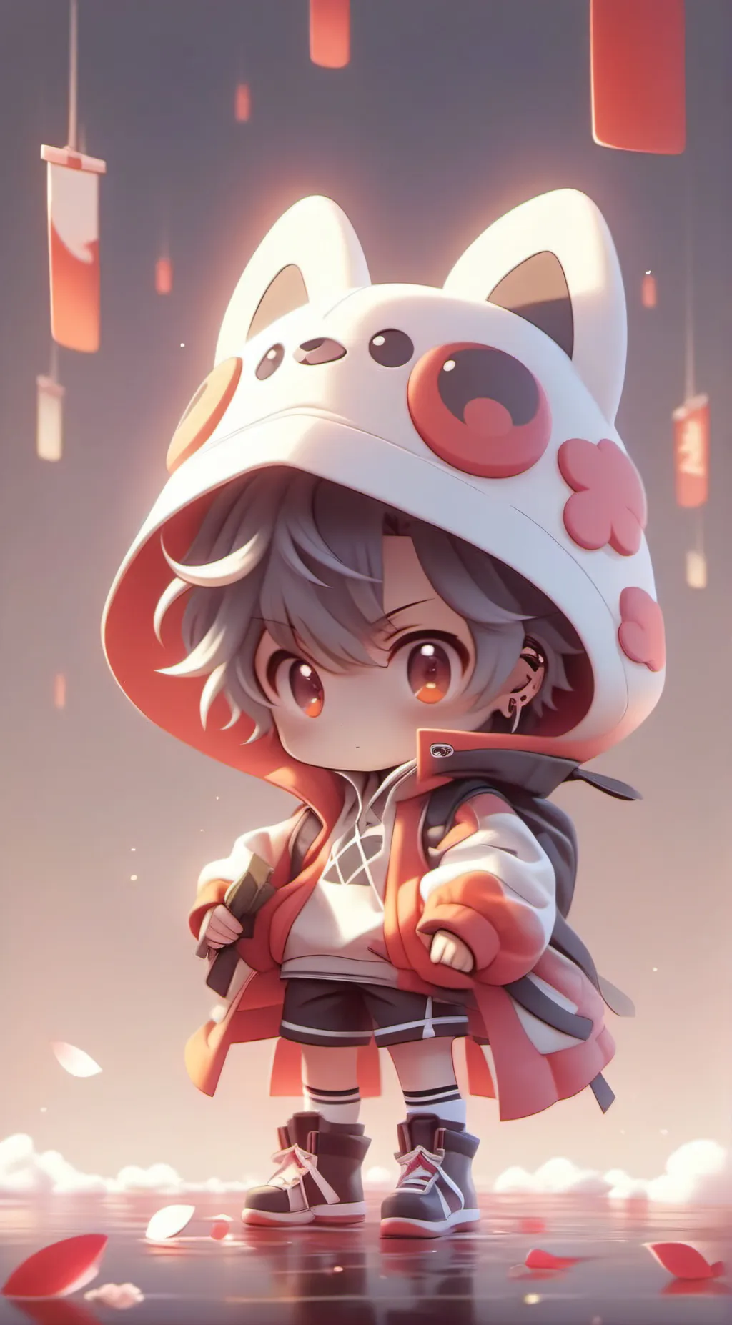 ai character: floppa  background