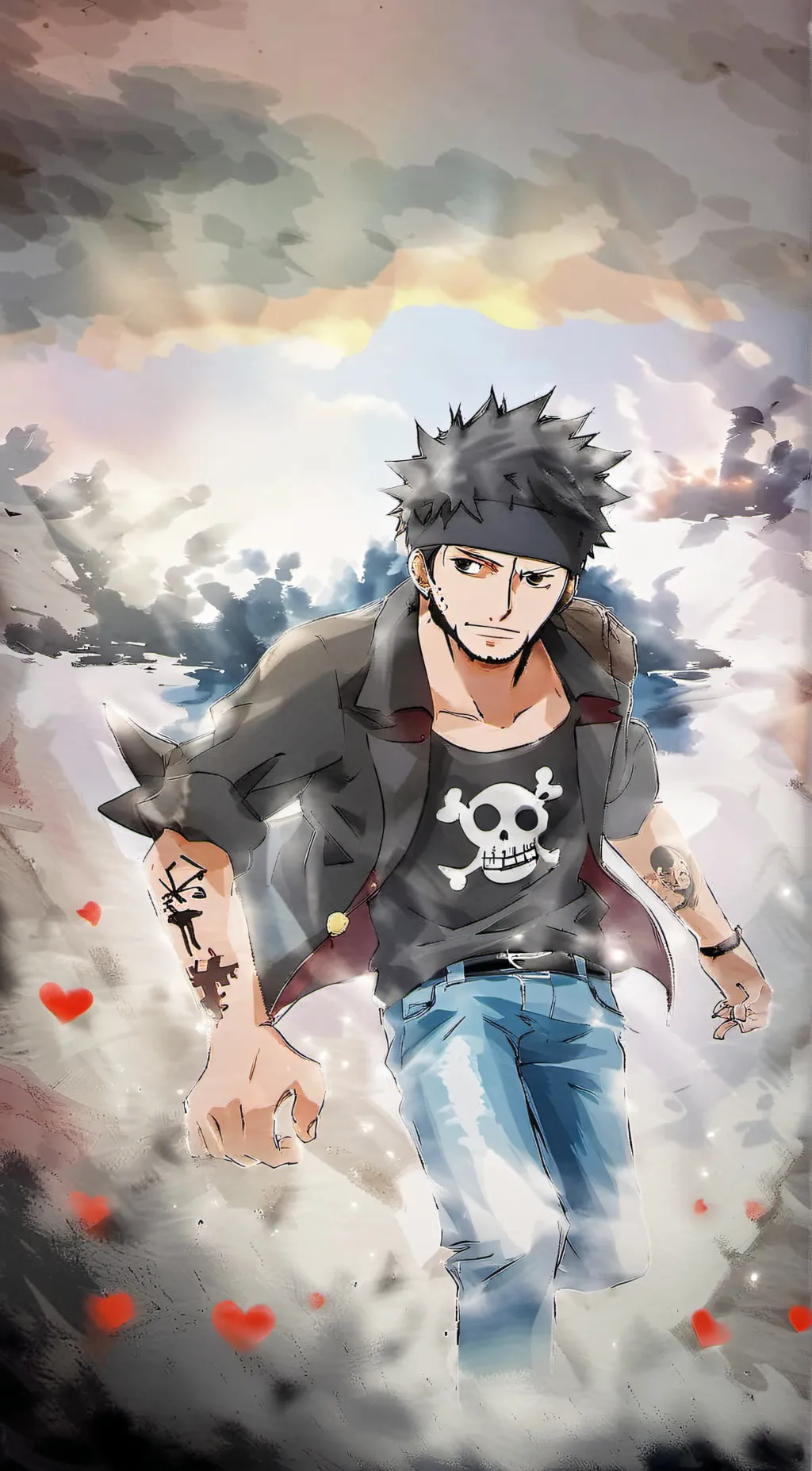 ai character: Trafalgar Law  background