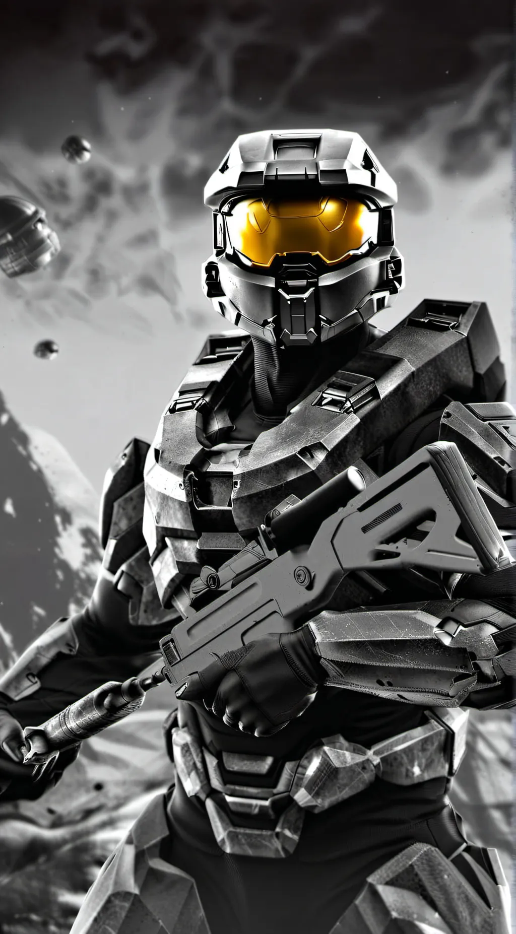 ai character: master Chief. background