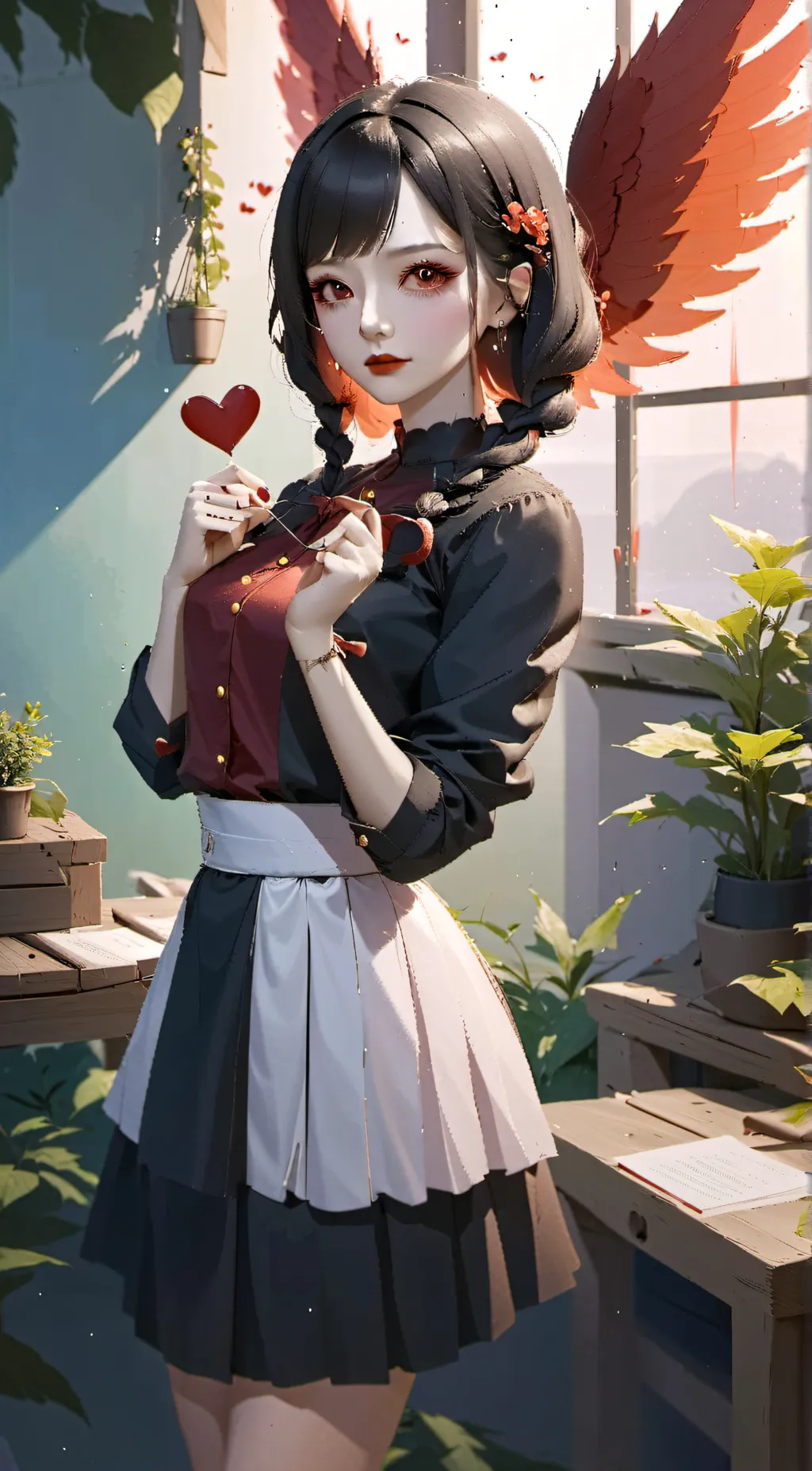 ai character: Evelyn  background