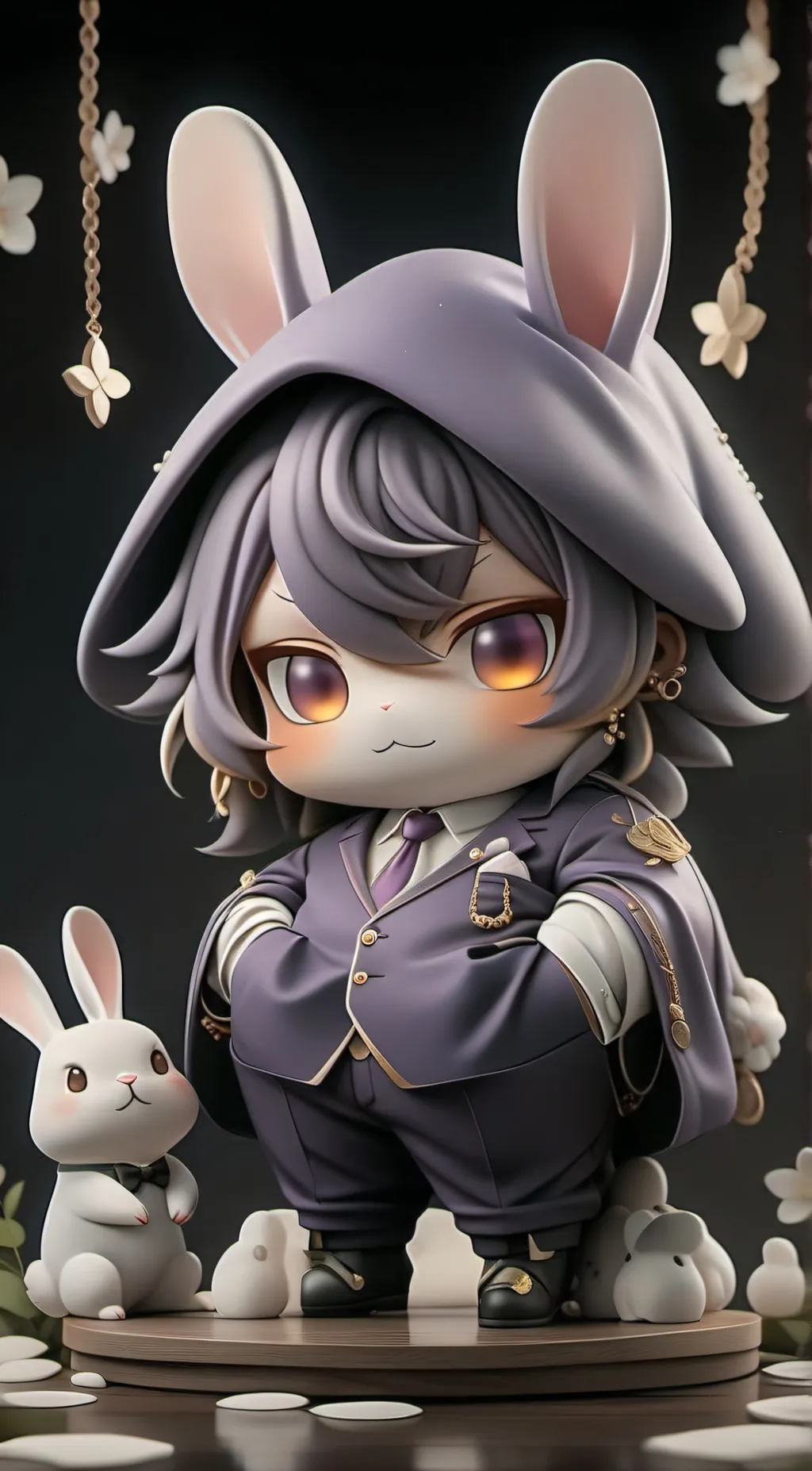 ai character: Semi 🔮💜 background