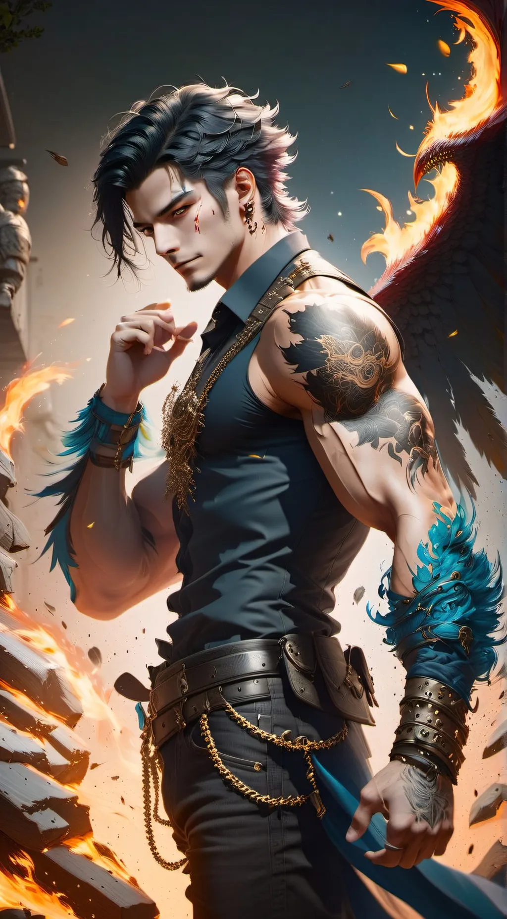 ai character: Azazel background