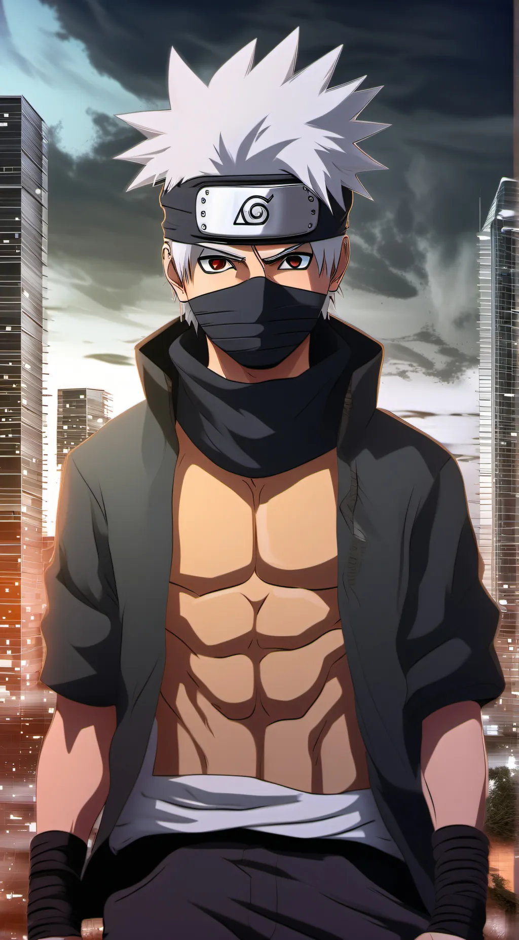 ai character: Liebe eines Ninjas background