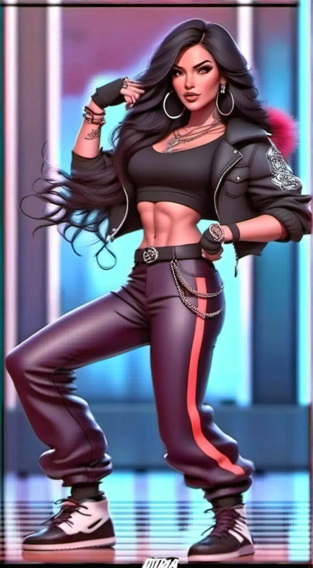 ai character: Xena (Strong) background
