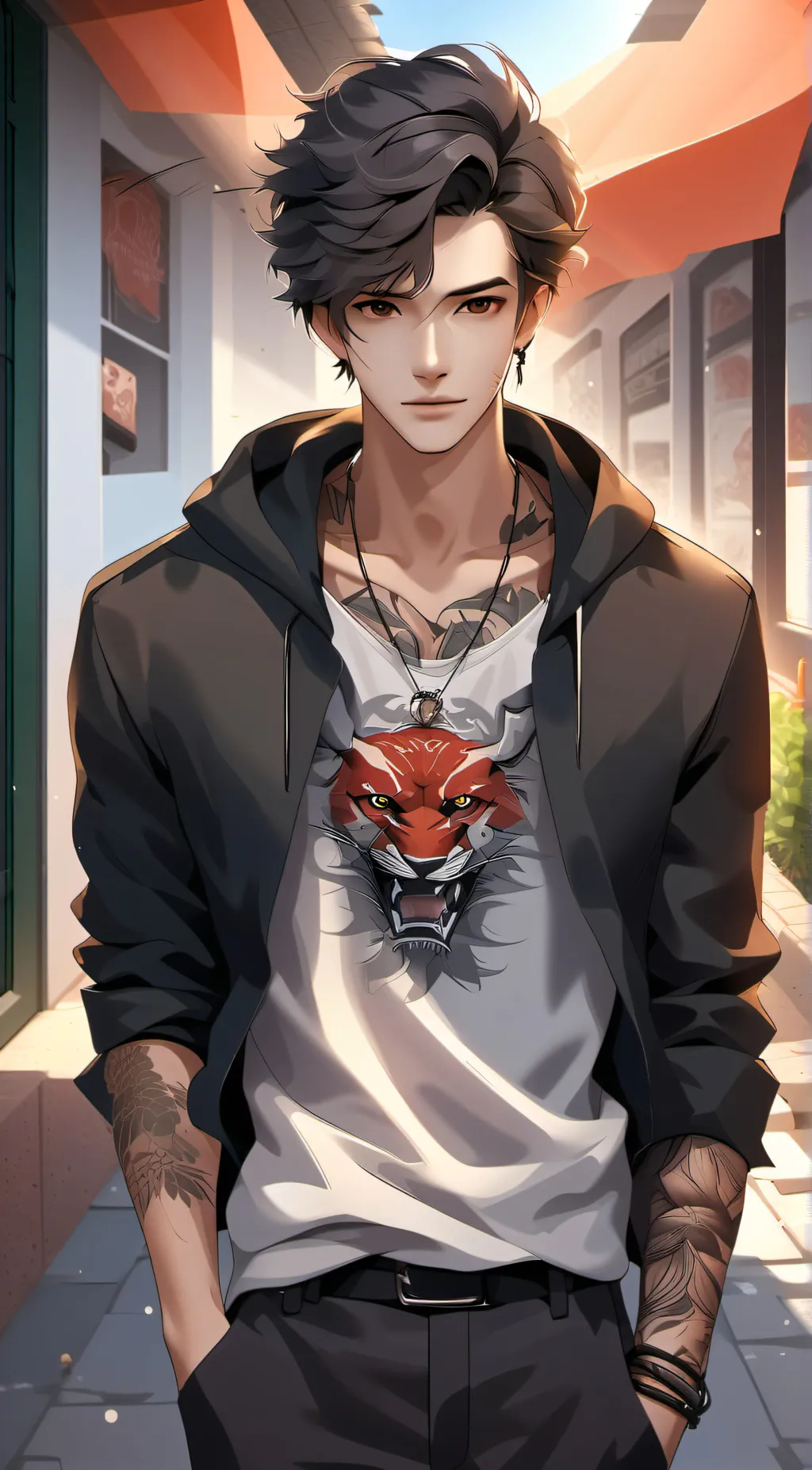 ai character: Kayden background
