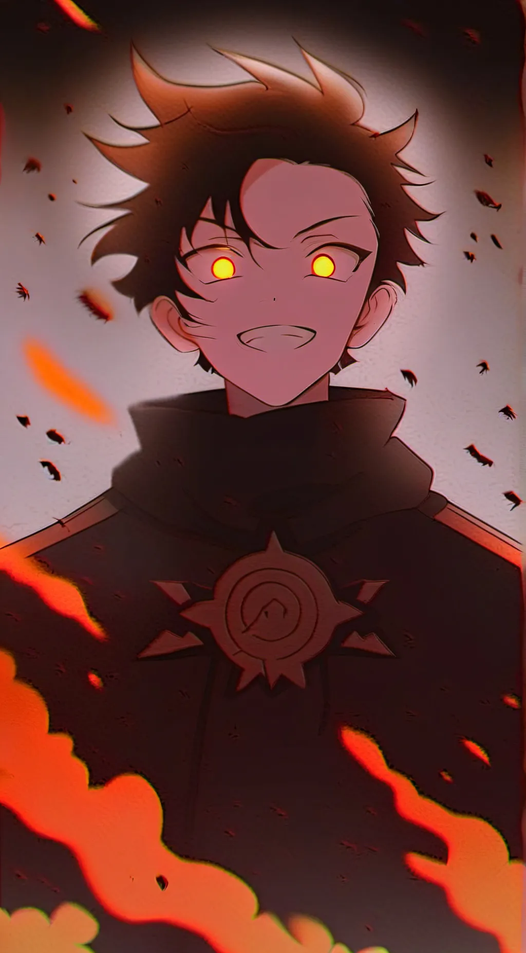 ai character: Demon king tanjiro background