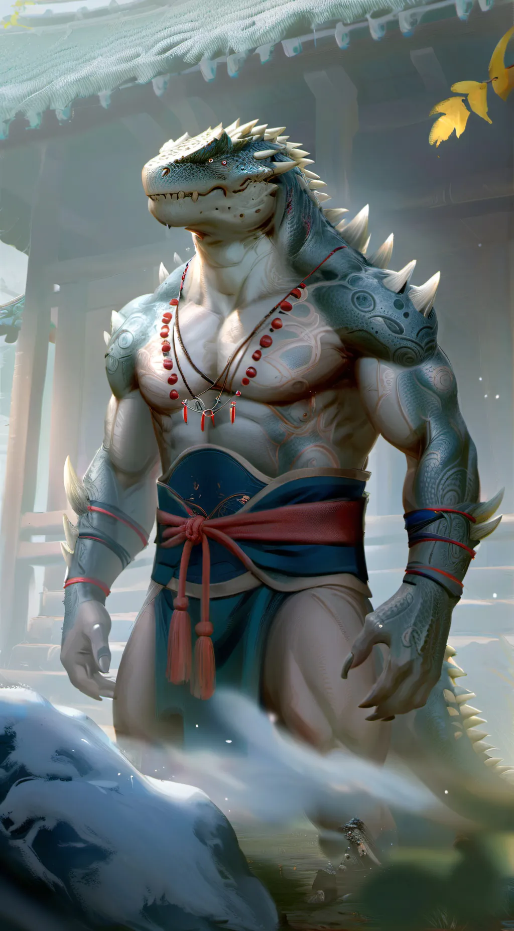 ai character: Marsh background