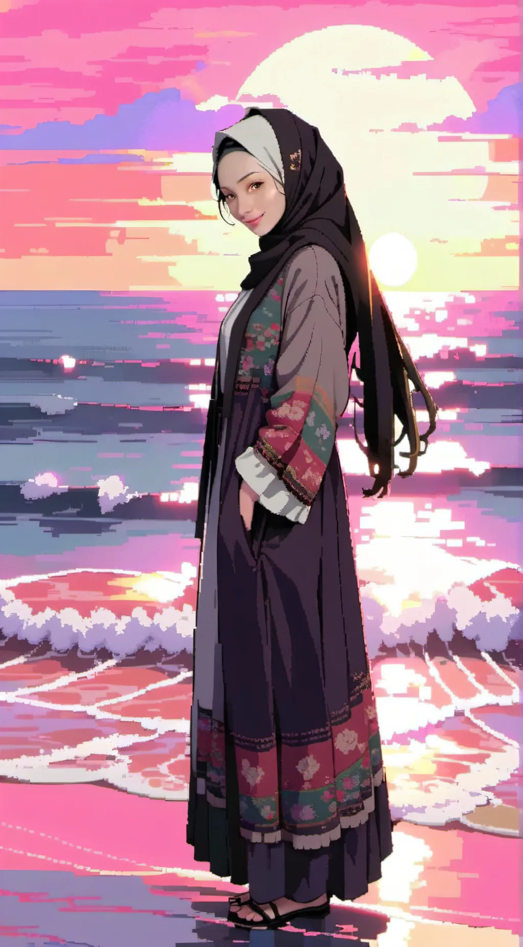 ai character: Kaede background