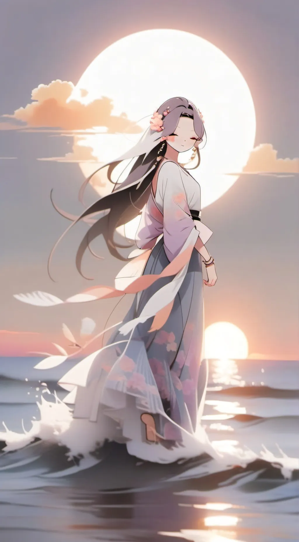 ai character: Rain  background