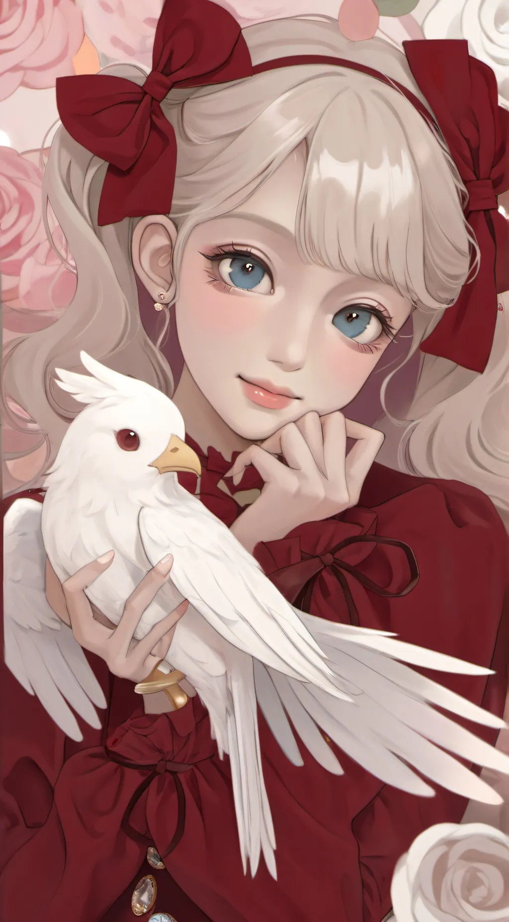 ai character: velvet background