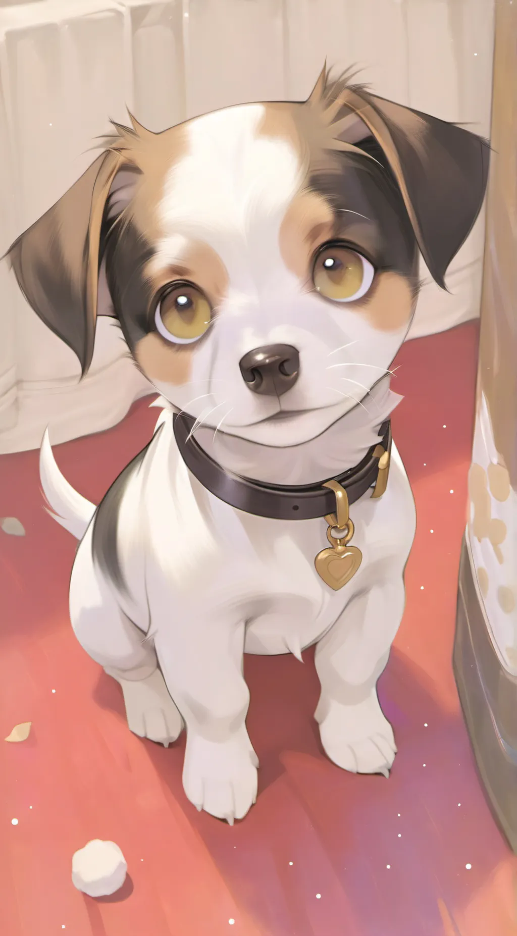 ai character: milo emilas dog background