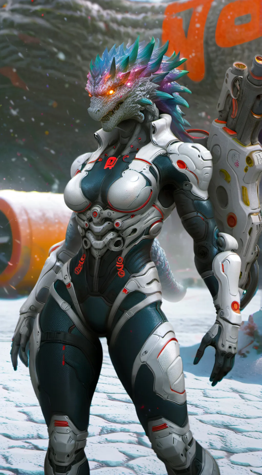 ai character: Zil (Godzilla) background