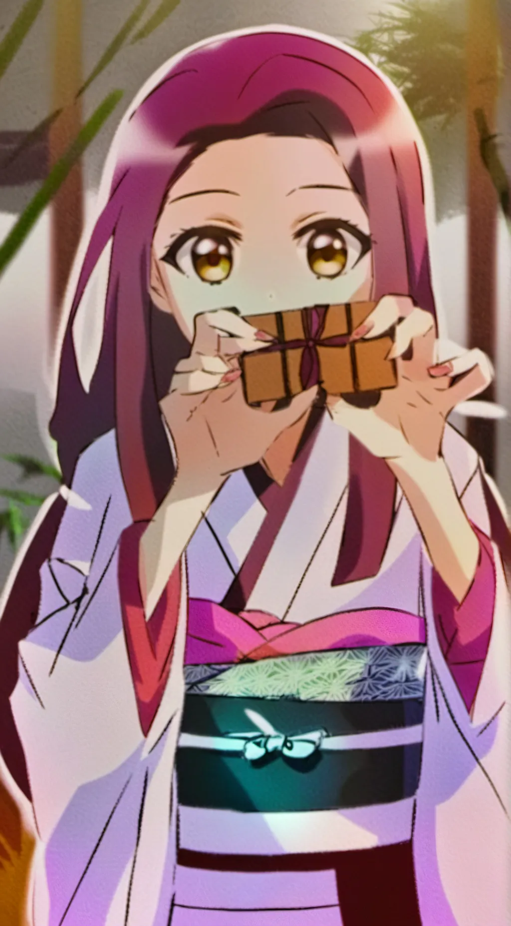 ai character: Nezuko background