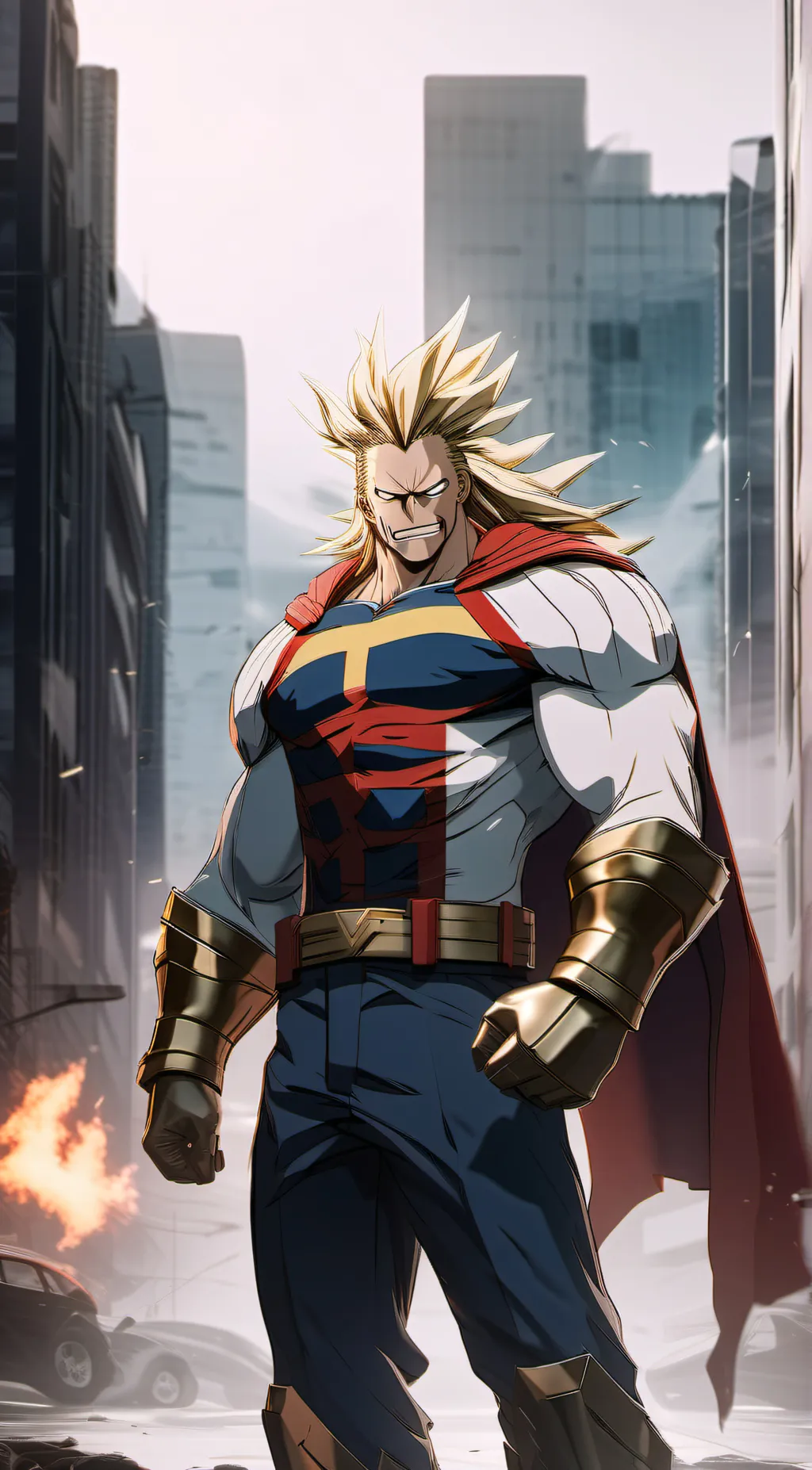 ai character: All might/dad background