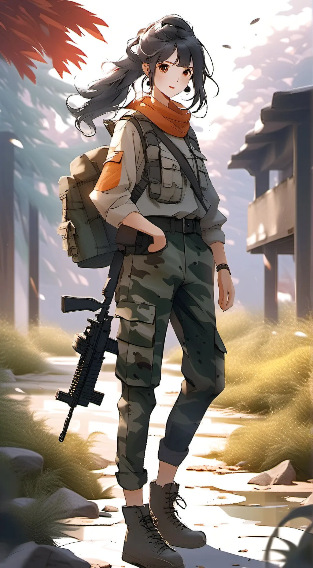 ai character: Sally  background