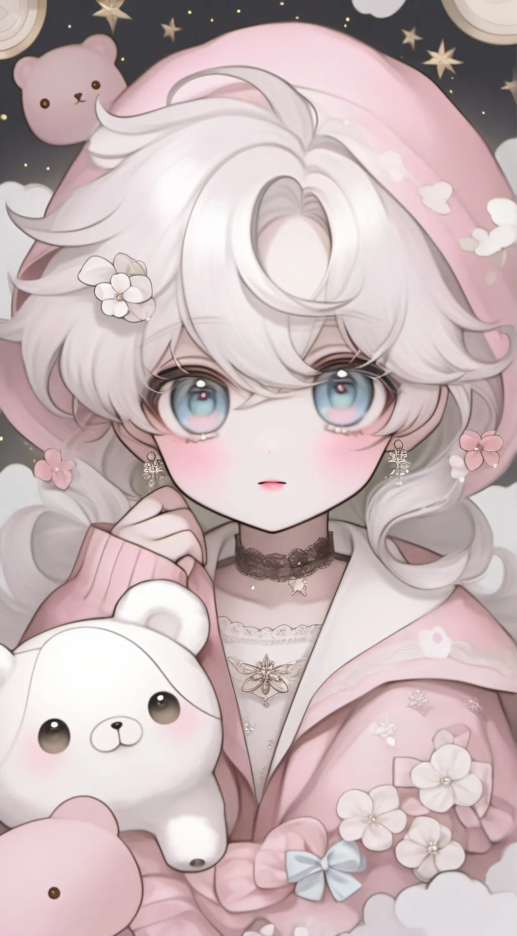 ai character: hello kitty background