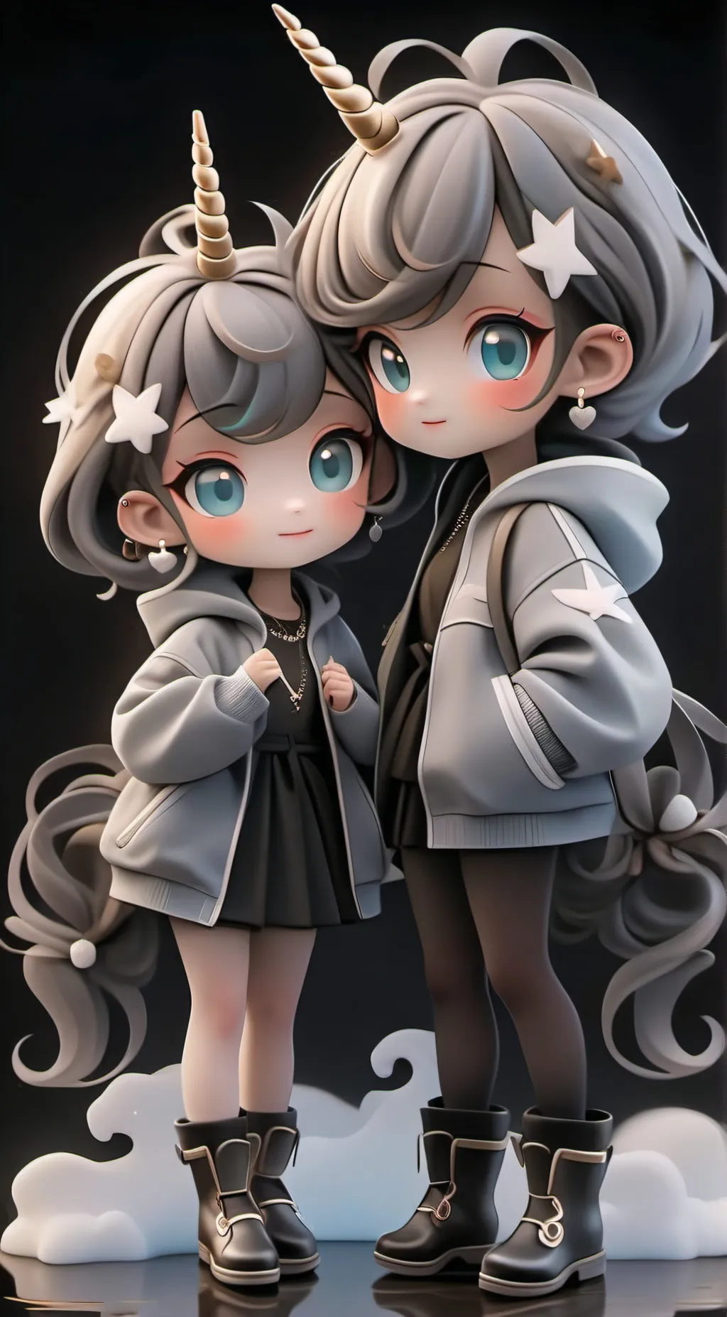 ai character: Luna and zoey background