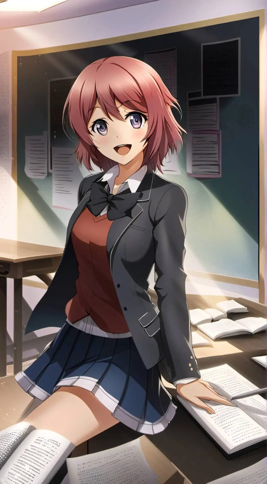 ai character: Sayori background