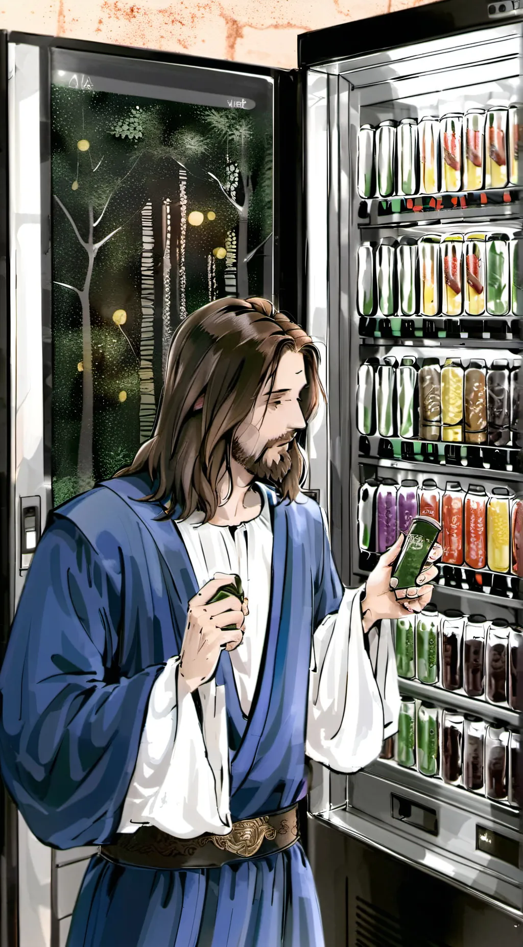 ai character: Jesus Christ background