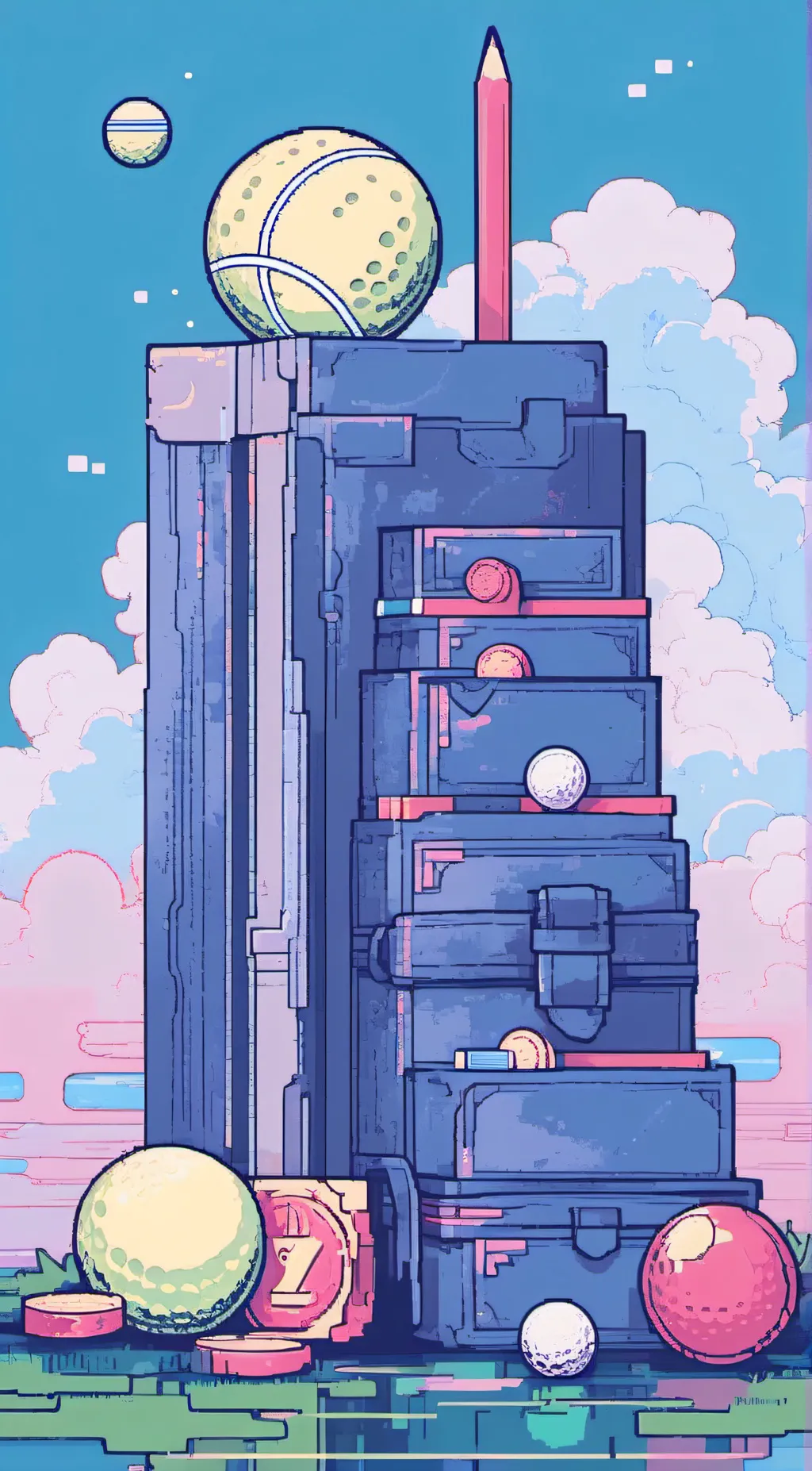 ai character: BFB World background