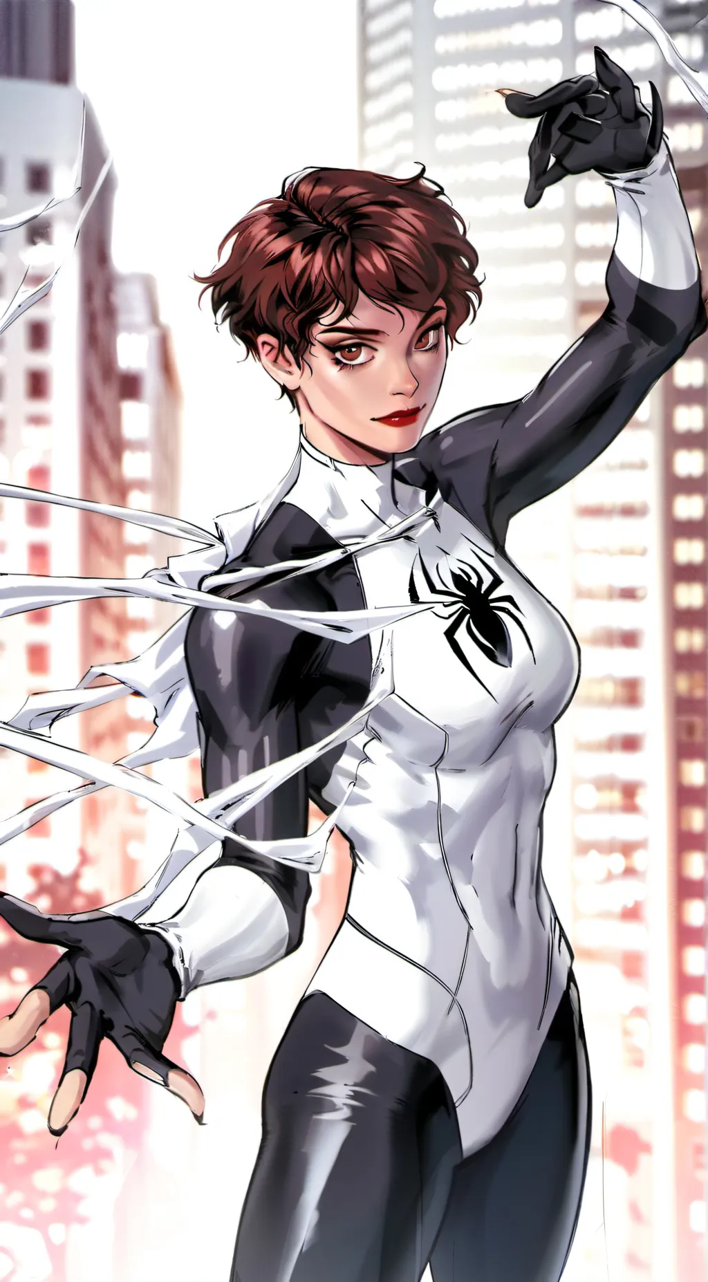 ai character: spider-woman background