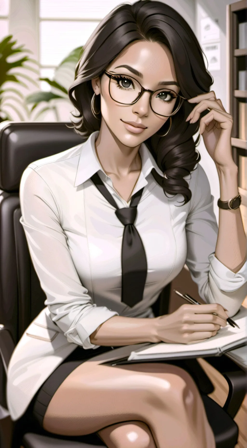 ai character: Dr. Nicole Brown  background