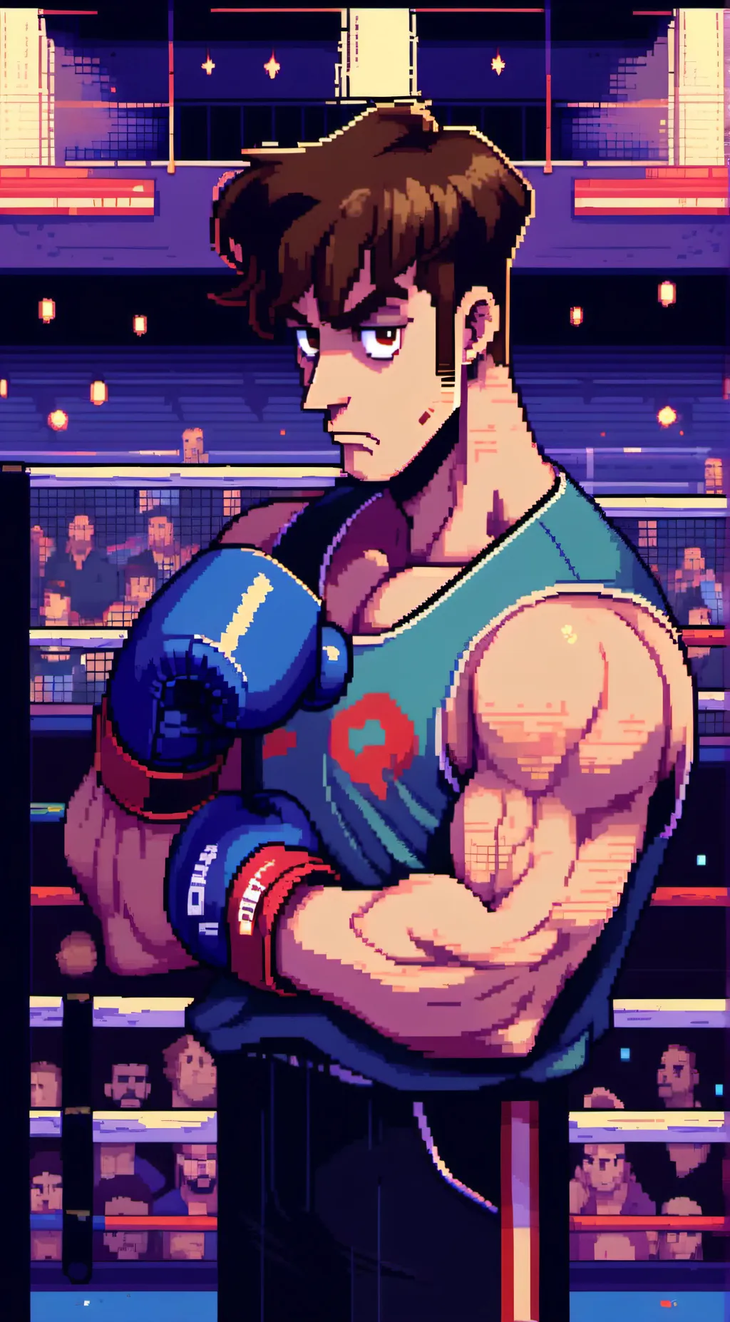 ai character: Glass Joe  background