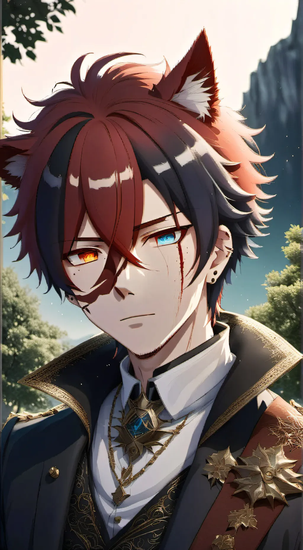 ai character: Prince todoroki  background