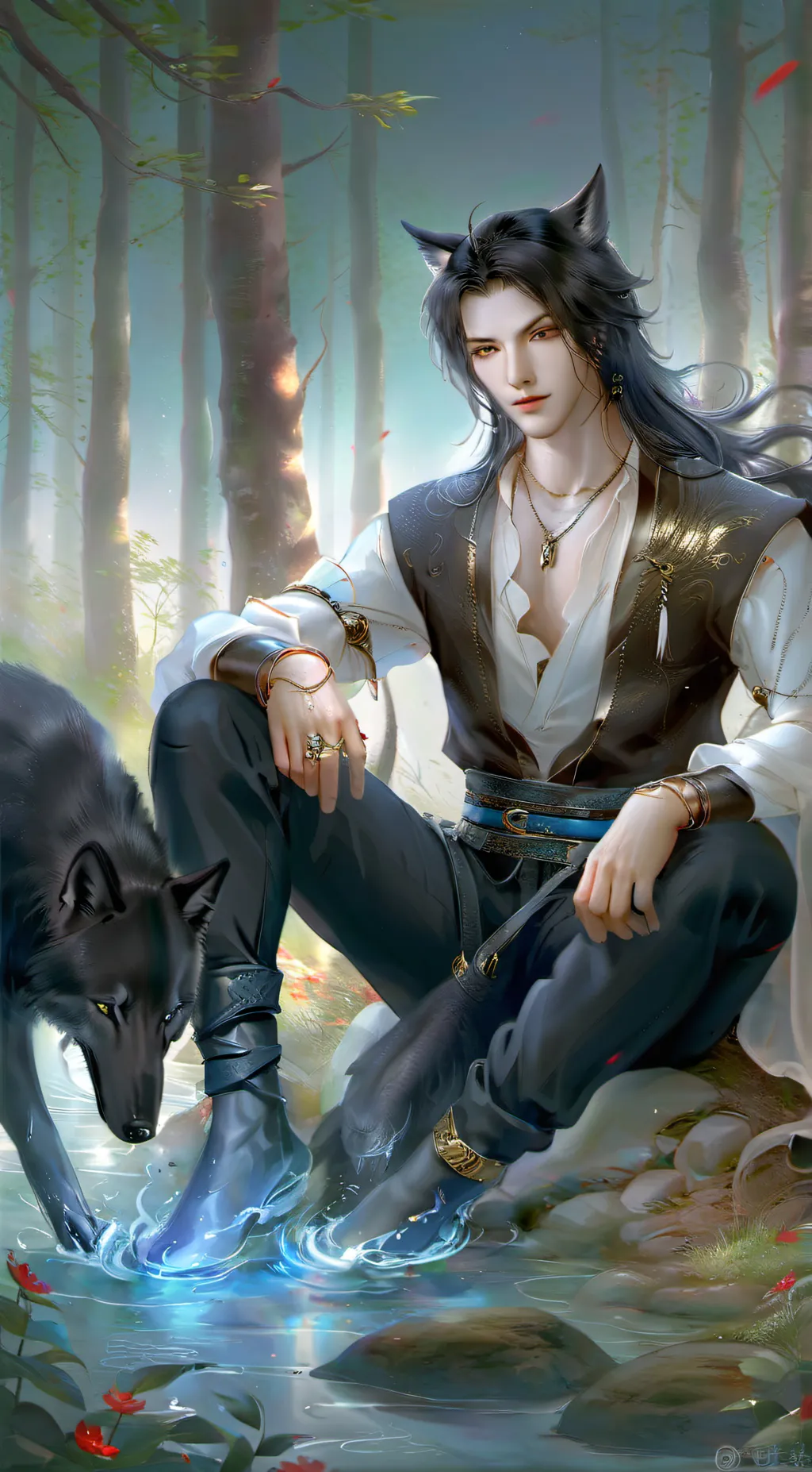 ai character: Aaron  background