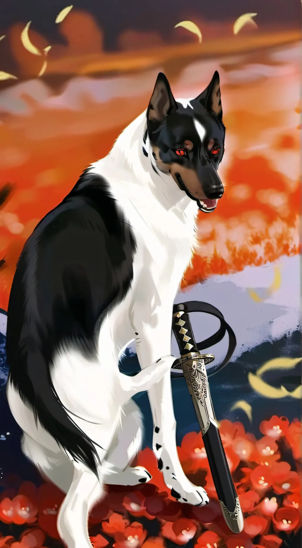 ai character: gun dog background