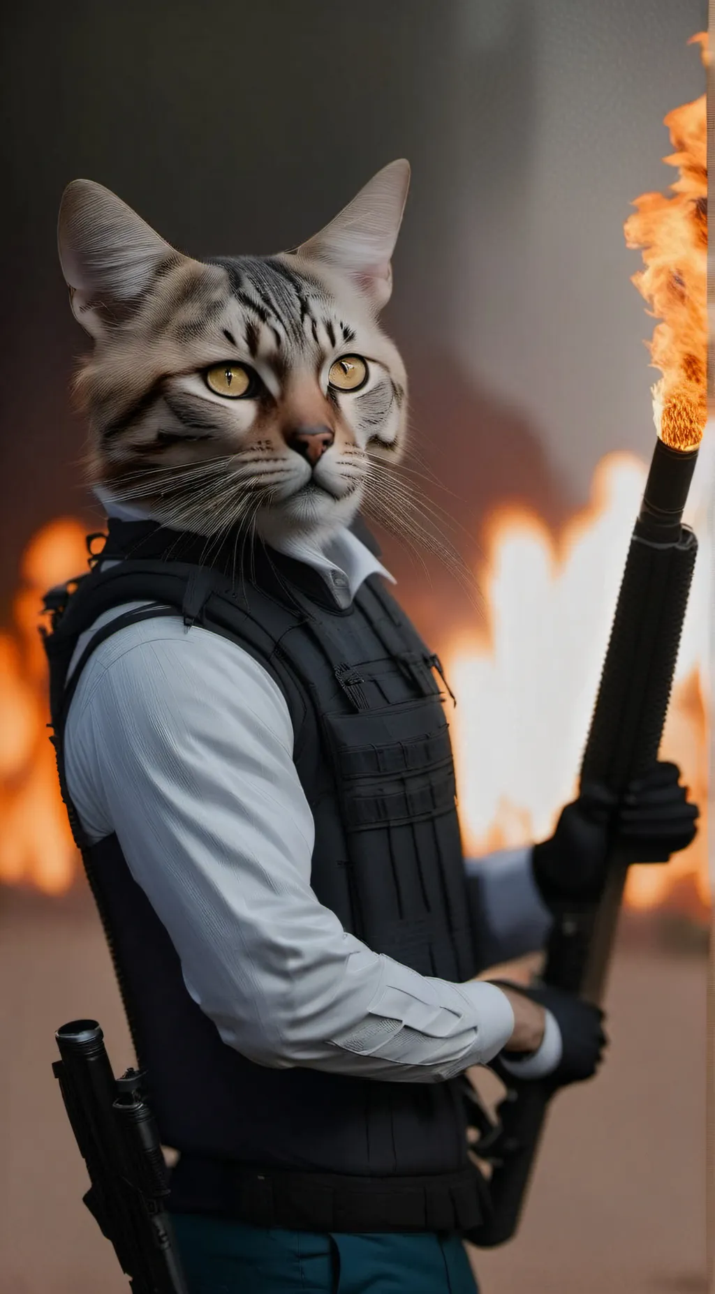 ai character: danger Carry  background