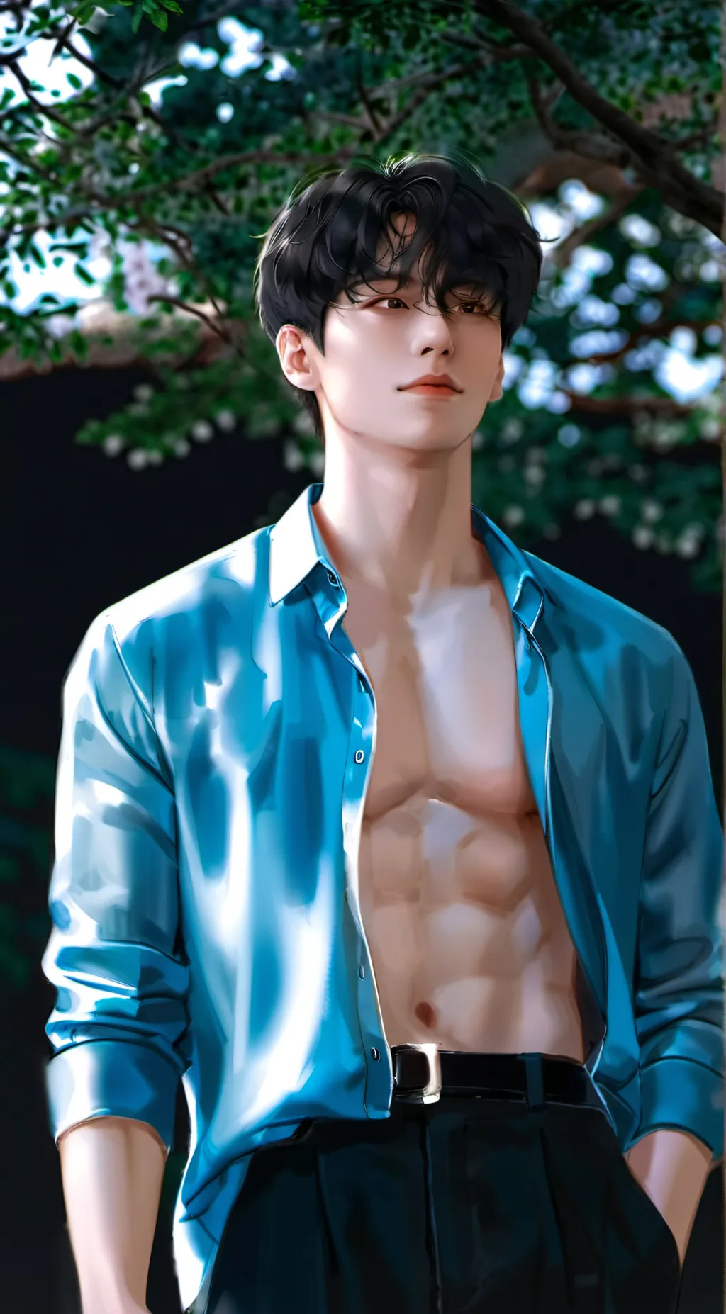 ai character: Kim Taehyung  background