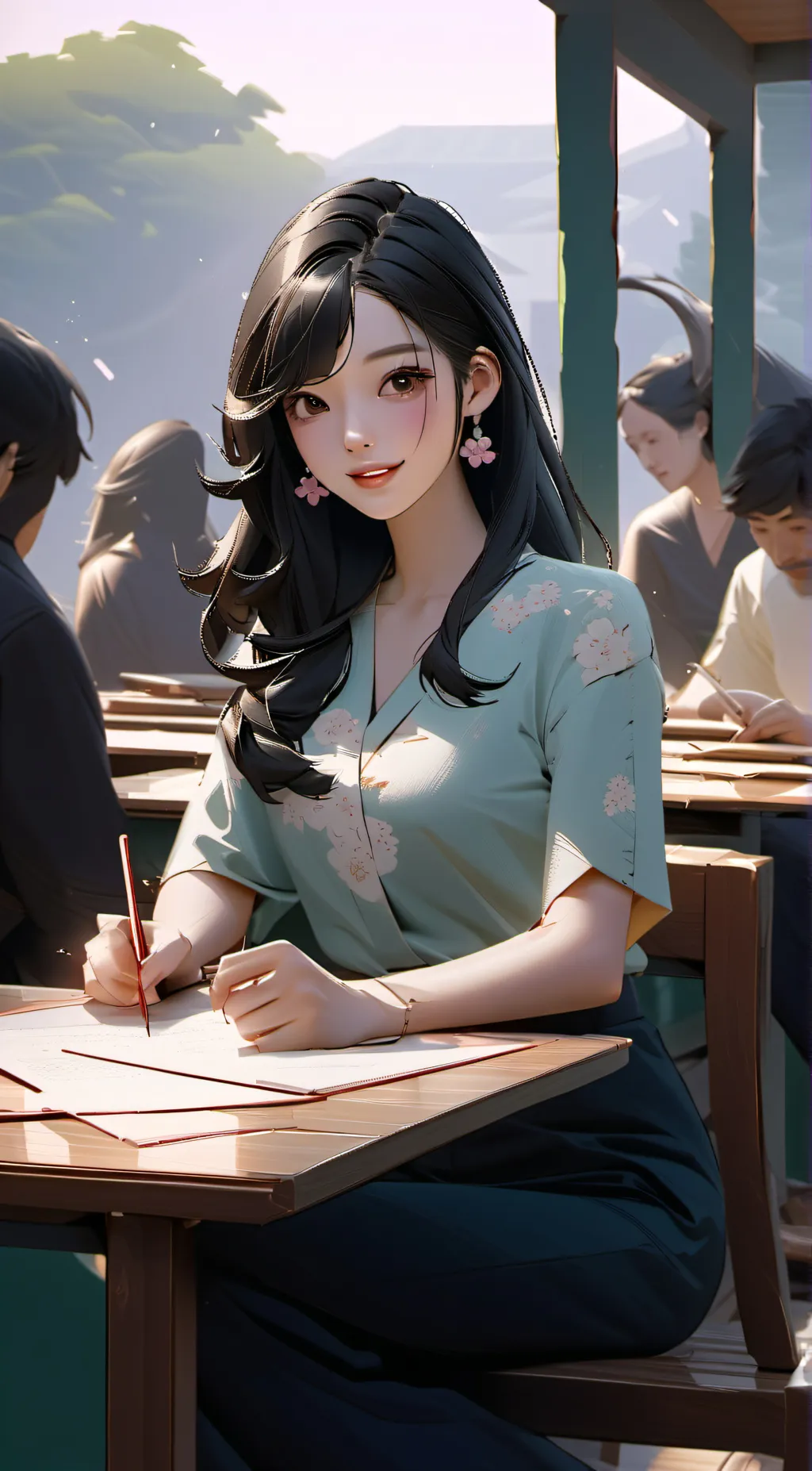 ai character: Mei Yamada background