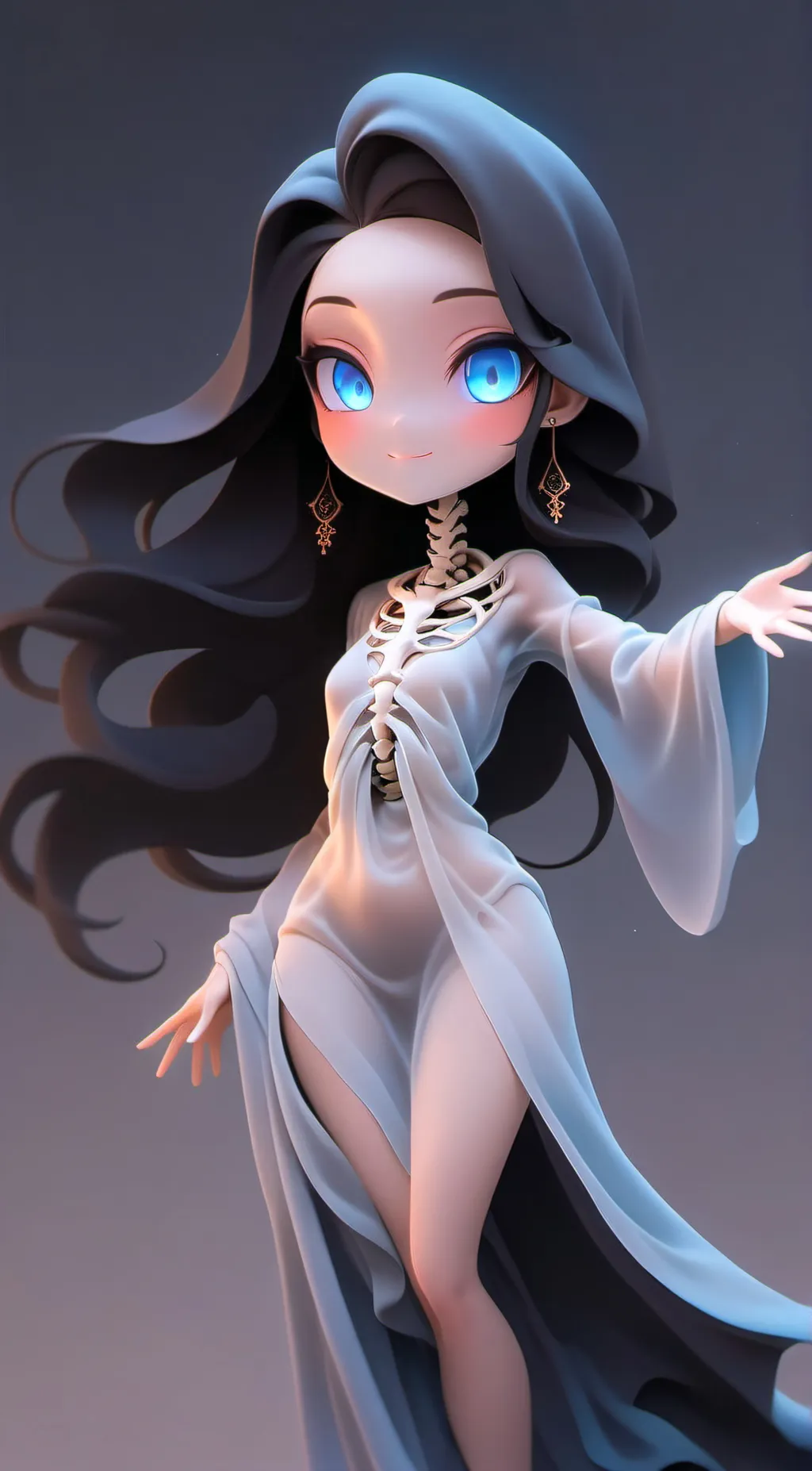 ai character: ☠Lady Death☠ background