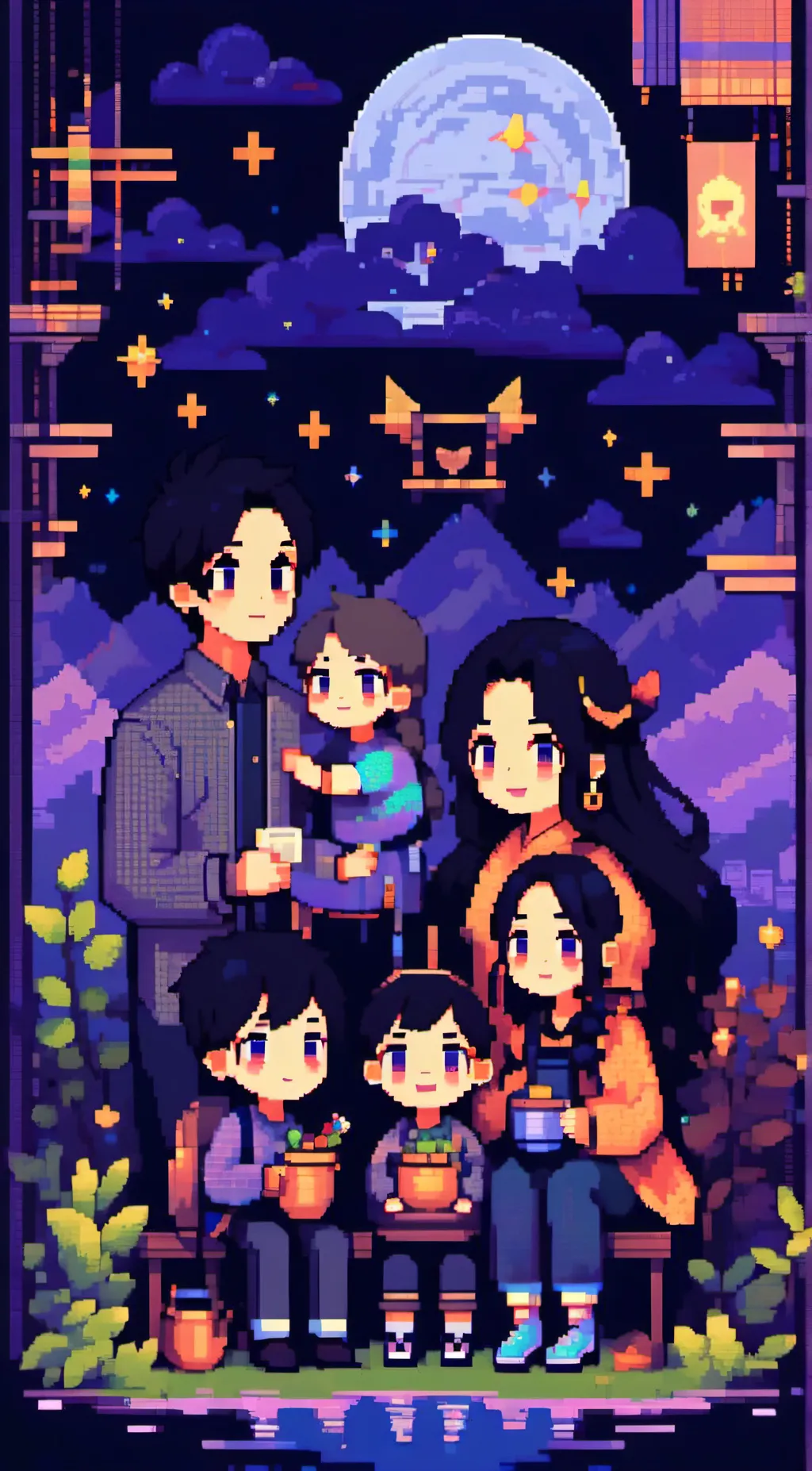 ai character: FGTeeV family  background