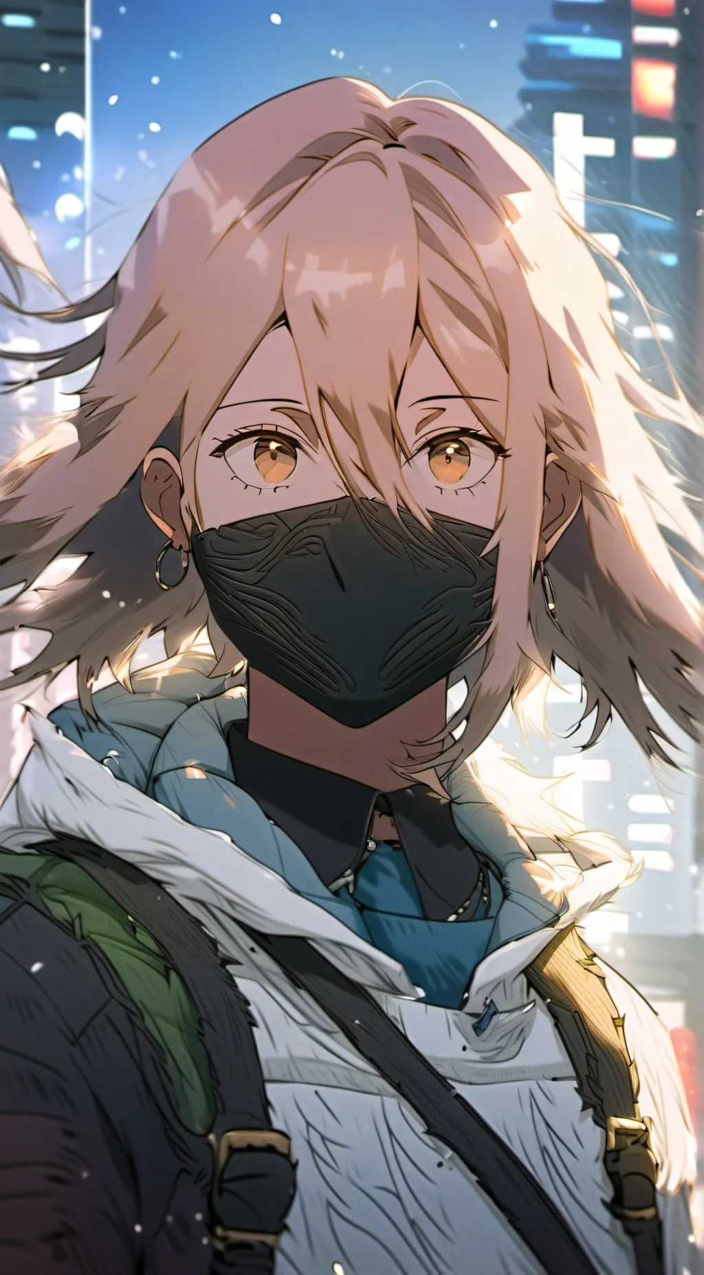 ai character: Mama power  background