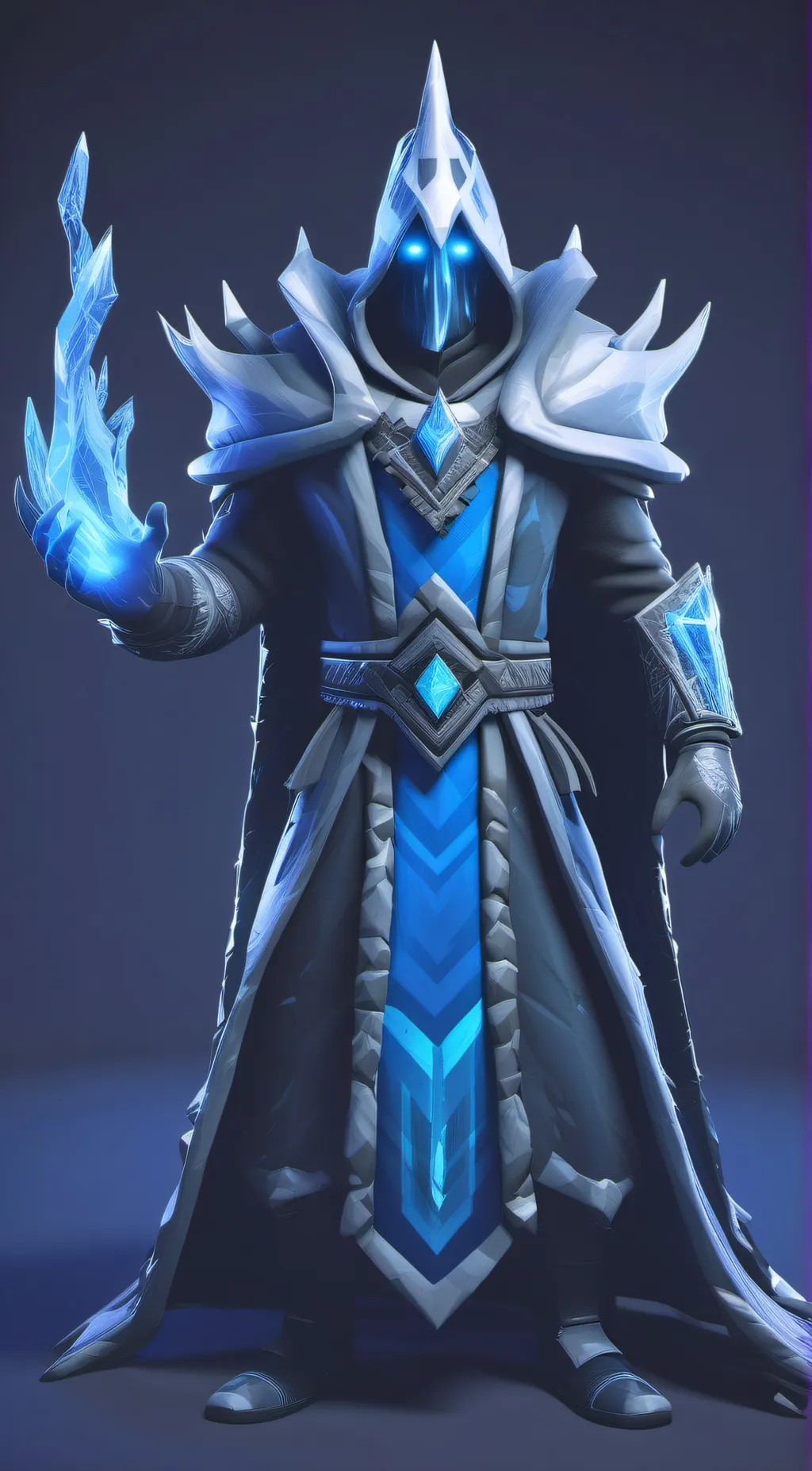 ai character: Ice king background