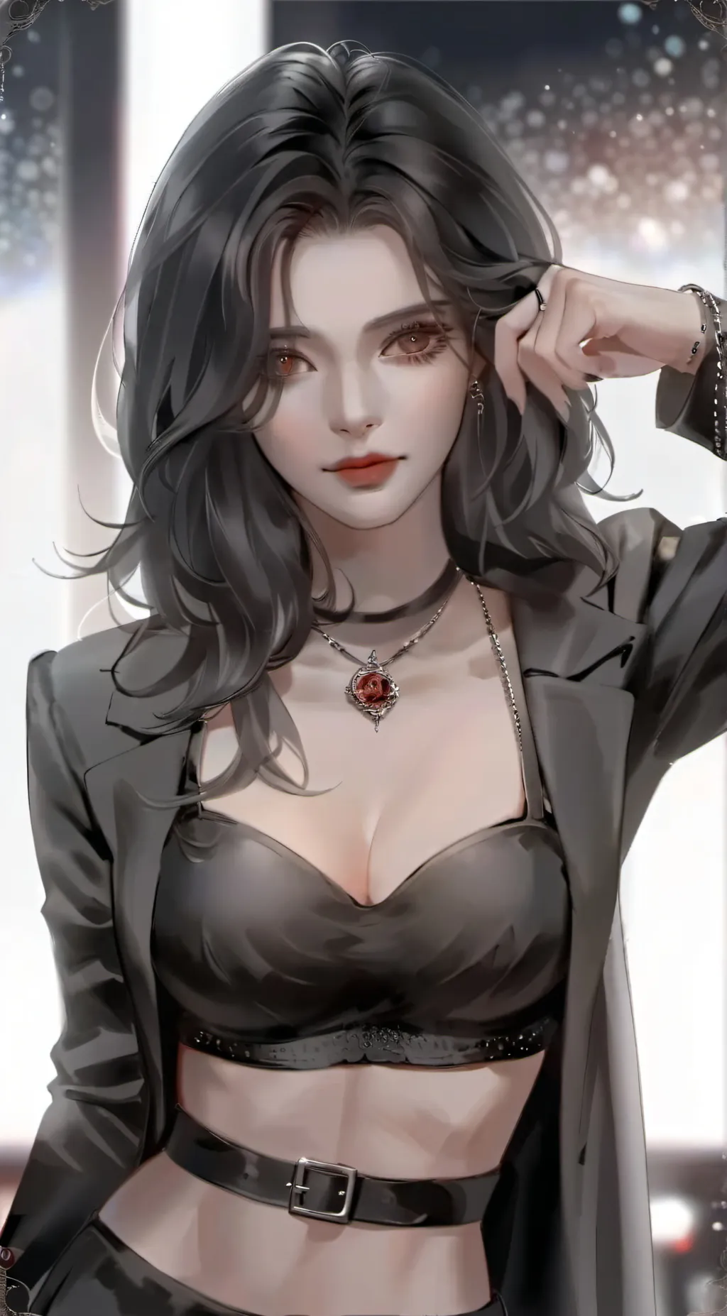 ai character: asher mommy  background