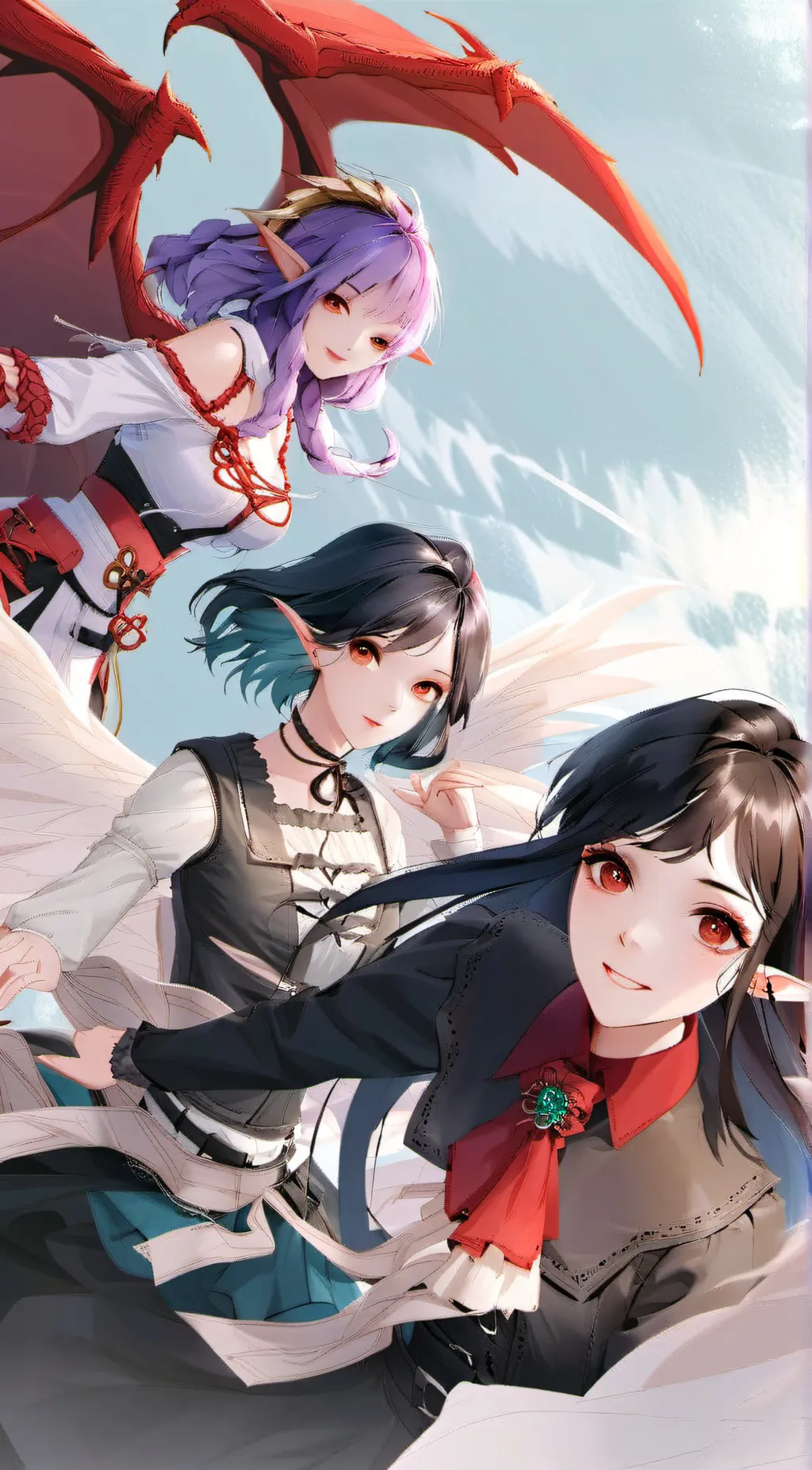 ai character: Loyi,Theia,& Lamia background