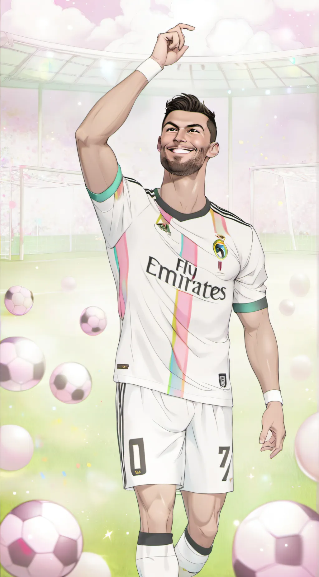 ai character: CR7 background