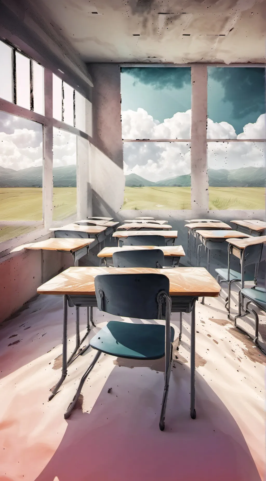 ai character: MHA dorms background