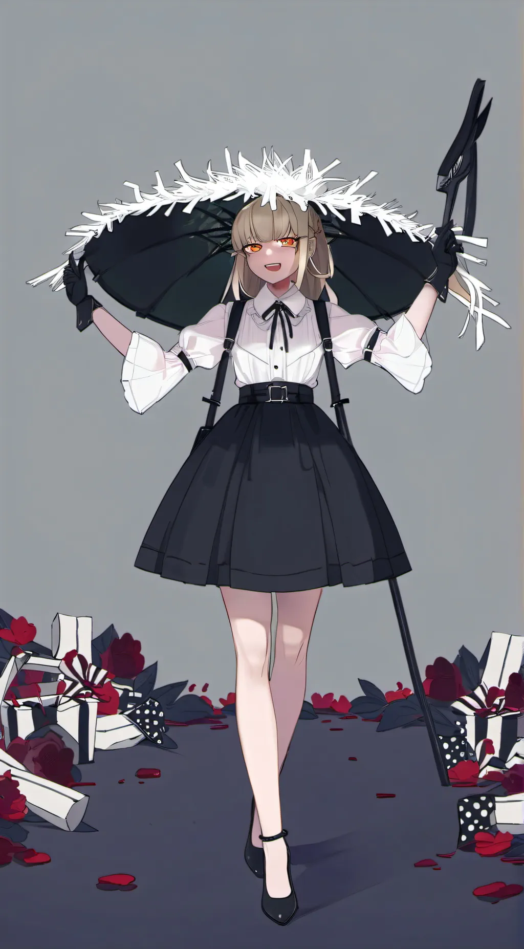 ai character: toga background