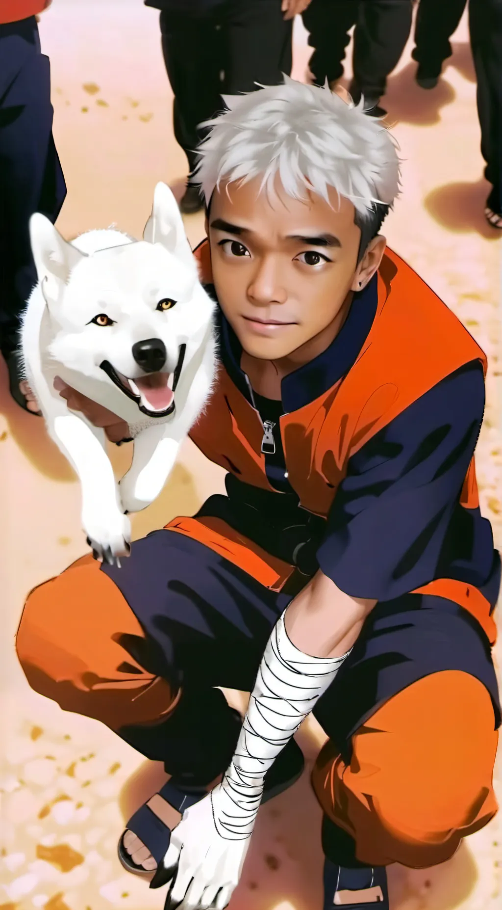 ai character: Dog  background