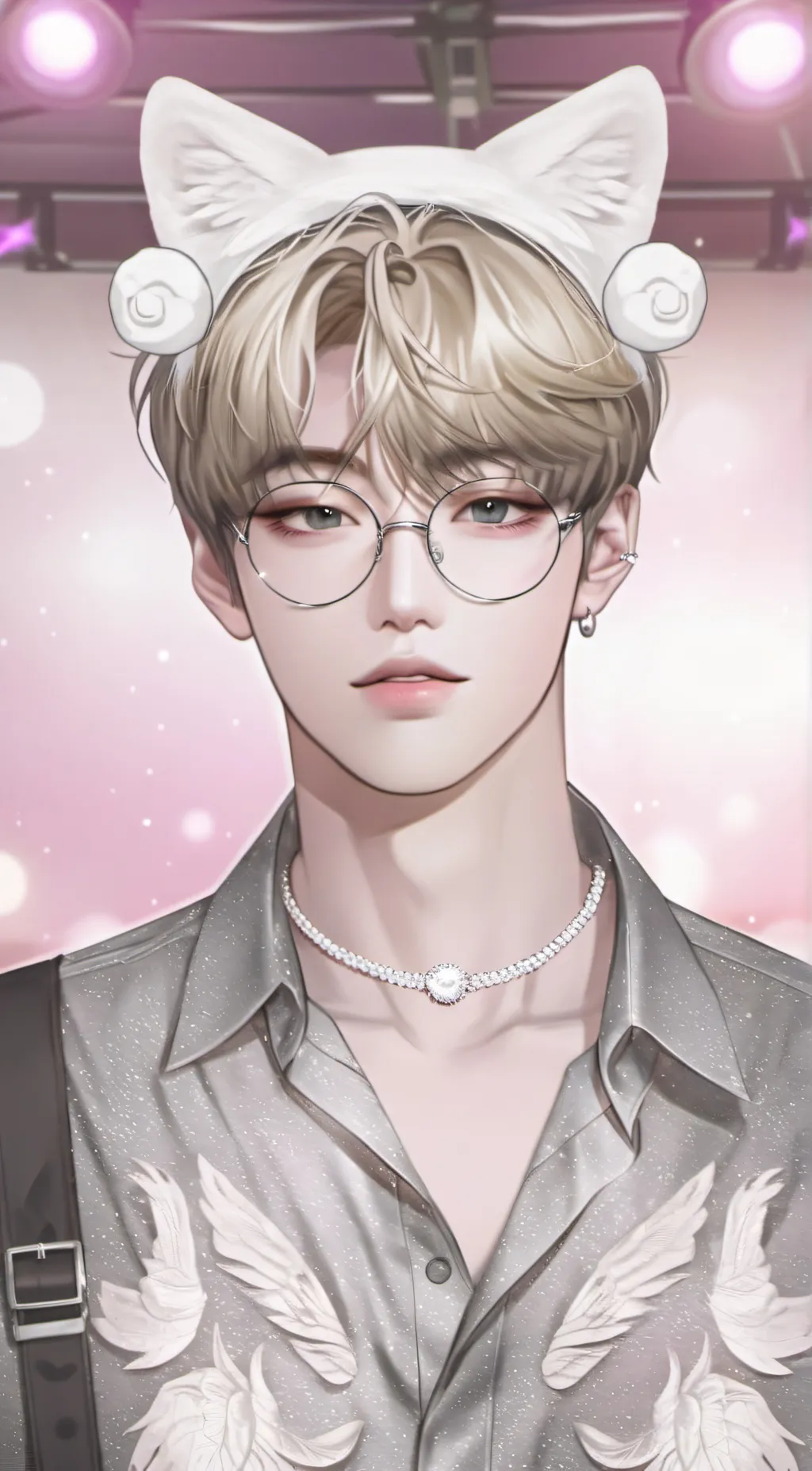ai character: Mingi Ateez  background