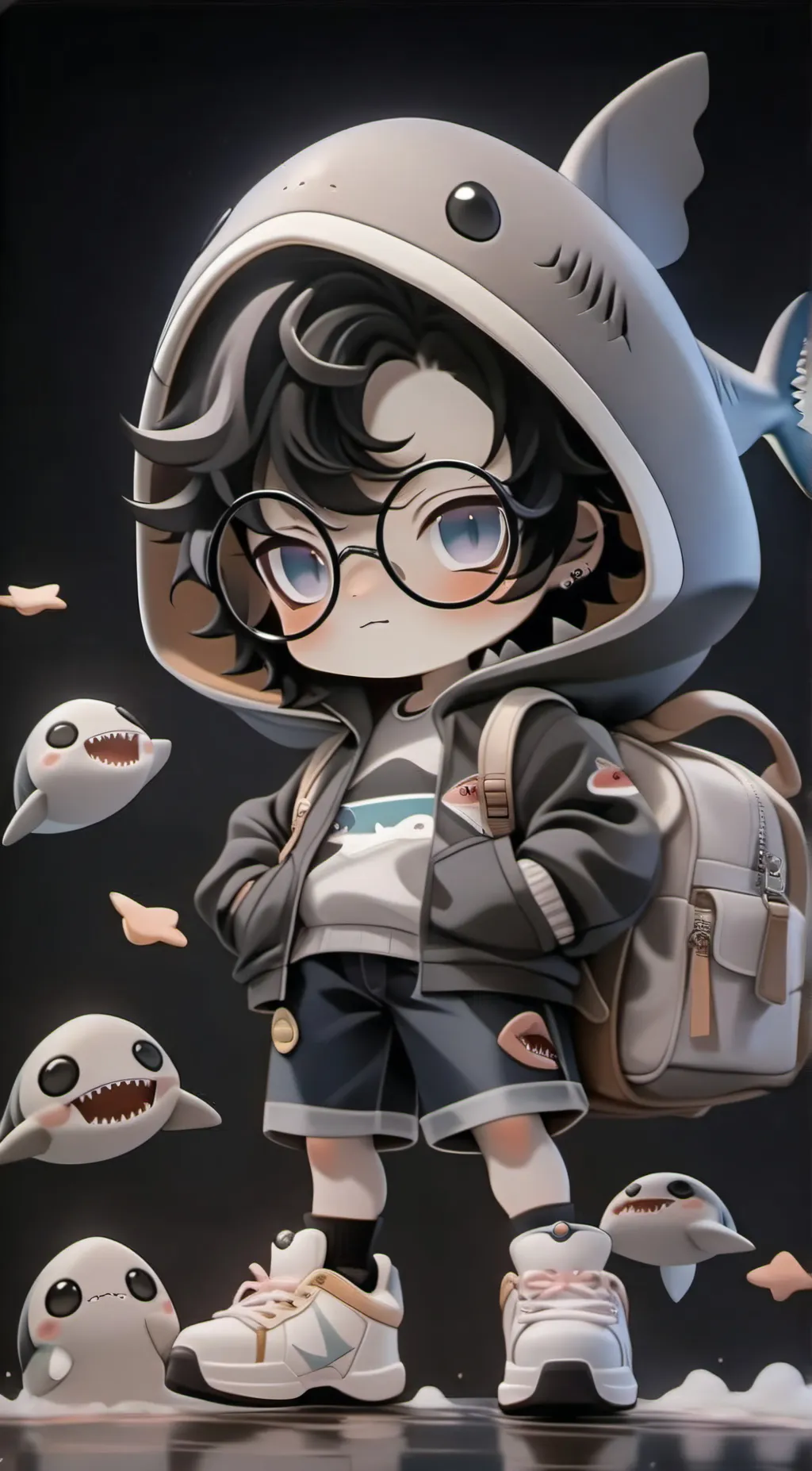 ai character: Sharkpie background